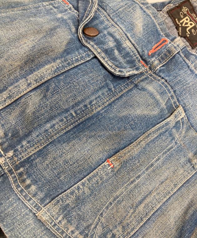 中古・古着通販】RRL (ダブルアールエル) ダメージ加工オーバーオール