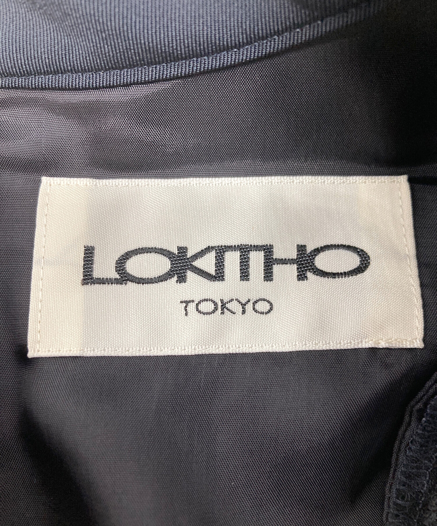 中古・古着通販】LOKITHO (ロキト) ブラウスワンピース ブラック