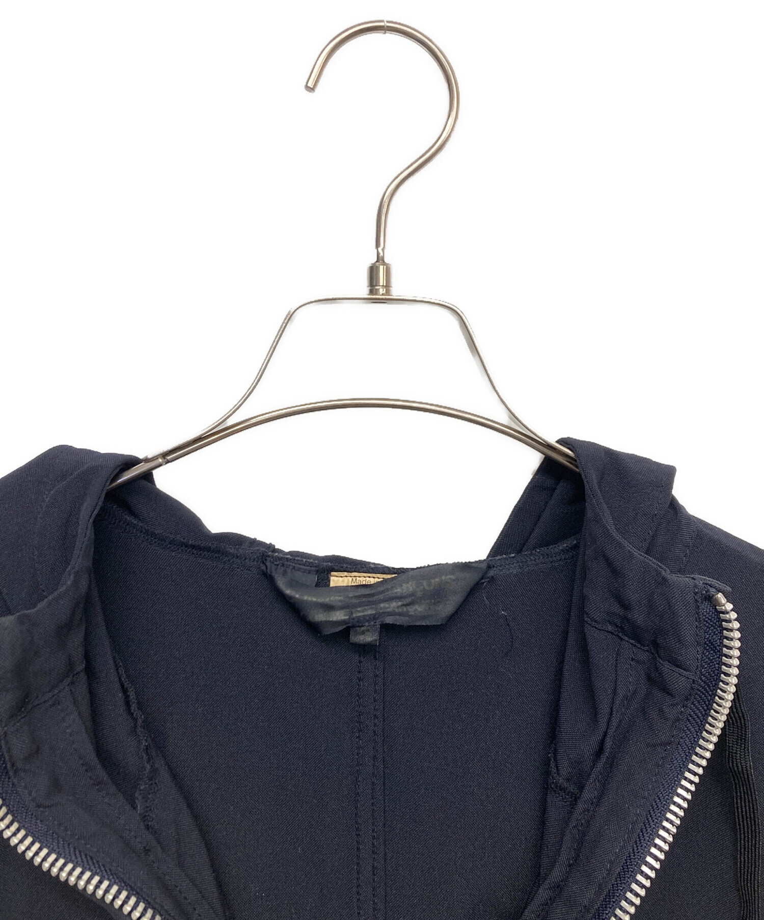 新品同様 COMME des GARCONS コムデギャルソン 13aw ロング アノラック パーカー フーデッド コート ワンピース 製品染め エステル XS 黒 レディース 古着 中古 USED 中古・古着通販】COMME des GARCONS COMME des GARCONS