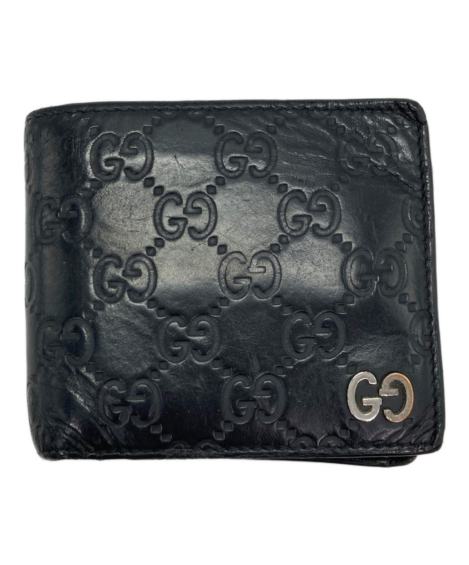 グッチ 二つ折り札入  451268【Aランク】【中古】 GUCCI（グッチ） 財布 折財布 二つ折り 札入れ メンズ アウトレット