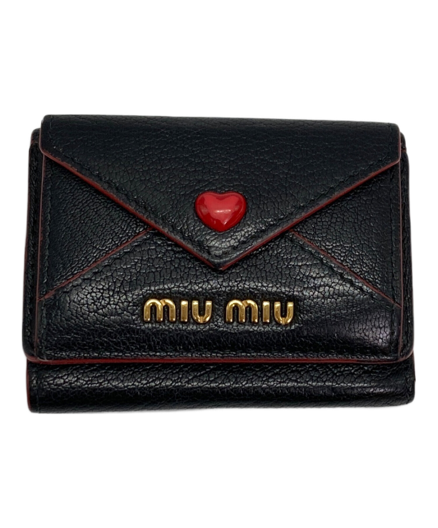 中古・古着通販】MIU MIU (ミュウミュウ) ラブレター2つ折り財布