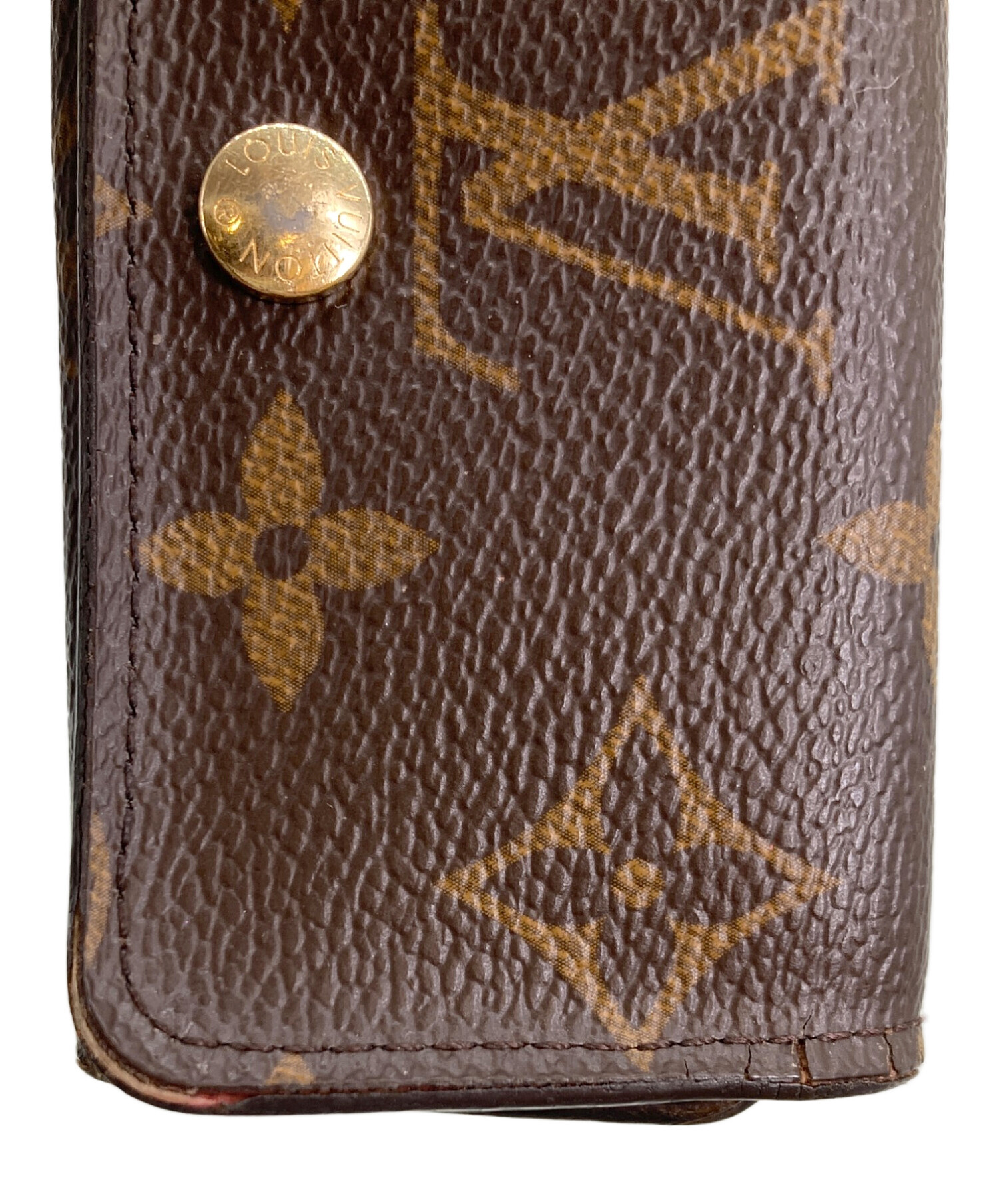 Louis Vuitton ブラウン レザー キーケース 中古・古着通販】LOUIS VUITTON (ルイ ヴィトン) キーケース ブラウン
