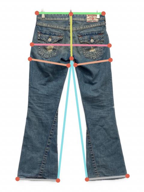 中古・古着通販】TRUE RELIGION (トゥルー レリジョン) フレアデニム