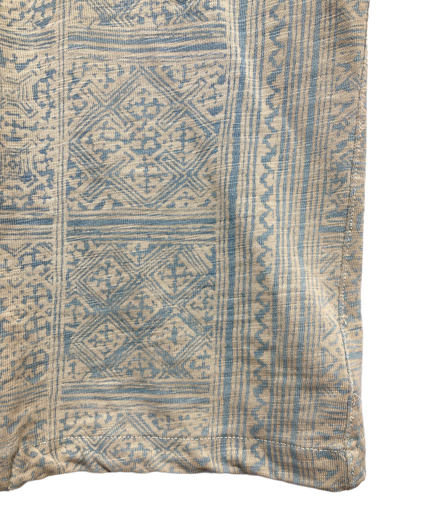 中古・古着通販】RRL (ダブルアールエル) 半袖総柄オープンカラー