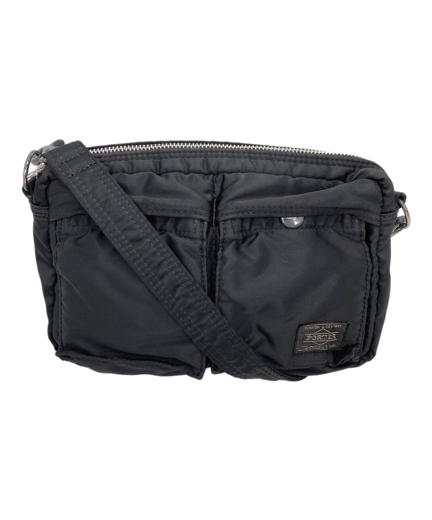 porter TANKER ブラックショルダーバッグ TANKER(タンカー) SHOULDER