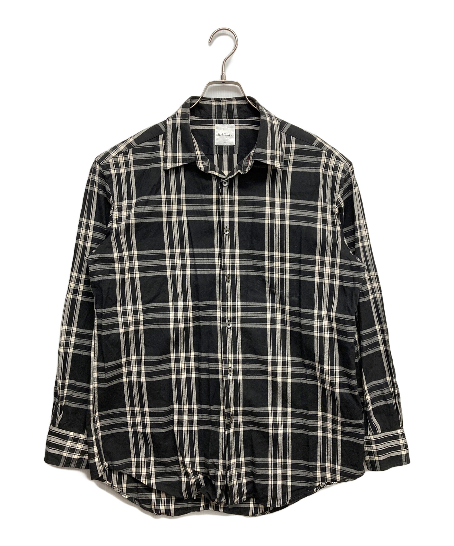 中古・古着通販】Paul Smith (ポールスミス) チェックシャツ ブラック