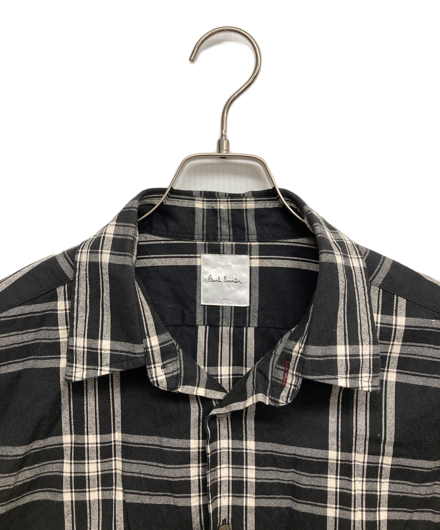 中古・古着通販】Paul Smith (ポールスミス) チェックシャツ ブラック