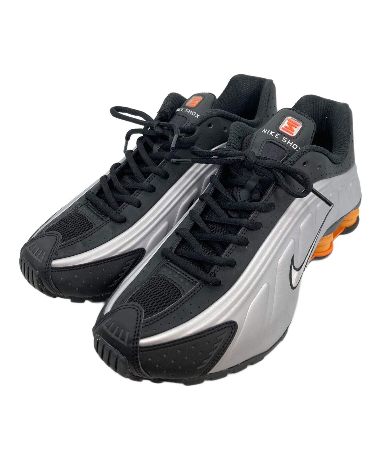 Nike shox R4 シルバー/ブラック/オレンジ 中古・古着通販NIKE (ナイキ 