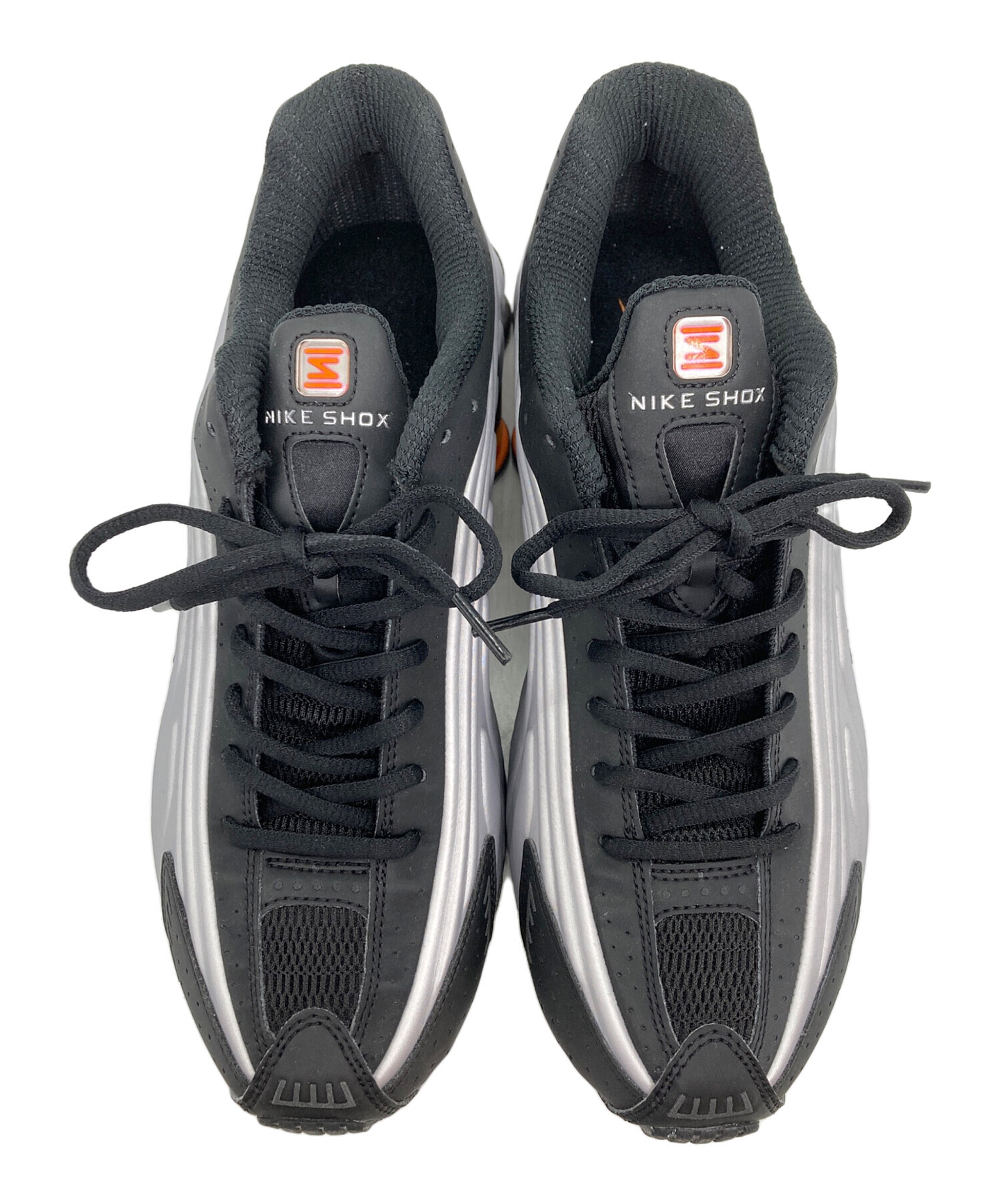 中古・古着通販】NIKE (ナイキ) SHOX R4 BLACK/VAST シルバー×オレンジ 