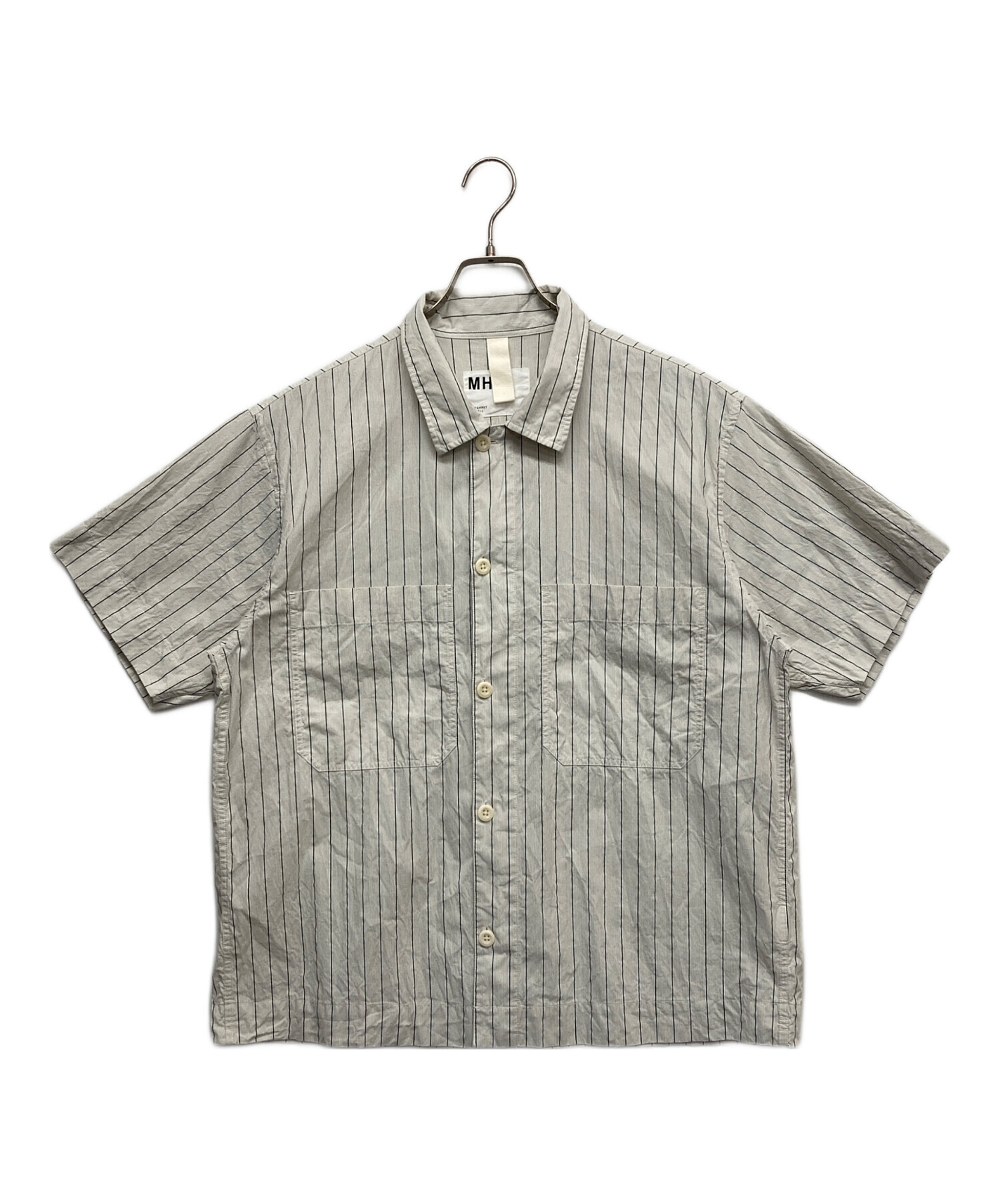 中古・古着通販】MHL (エムエイチエル) ラミーコットンストライプS/S