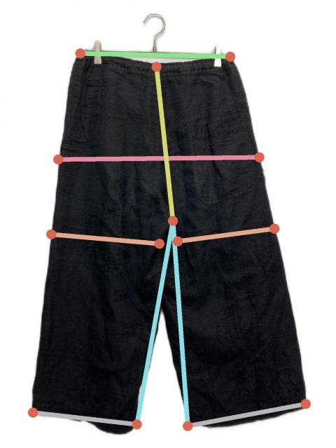 中古・古着通販】Y's (ワイズ) イージーパンツ ブラック サイズ:1