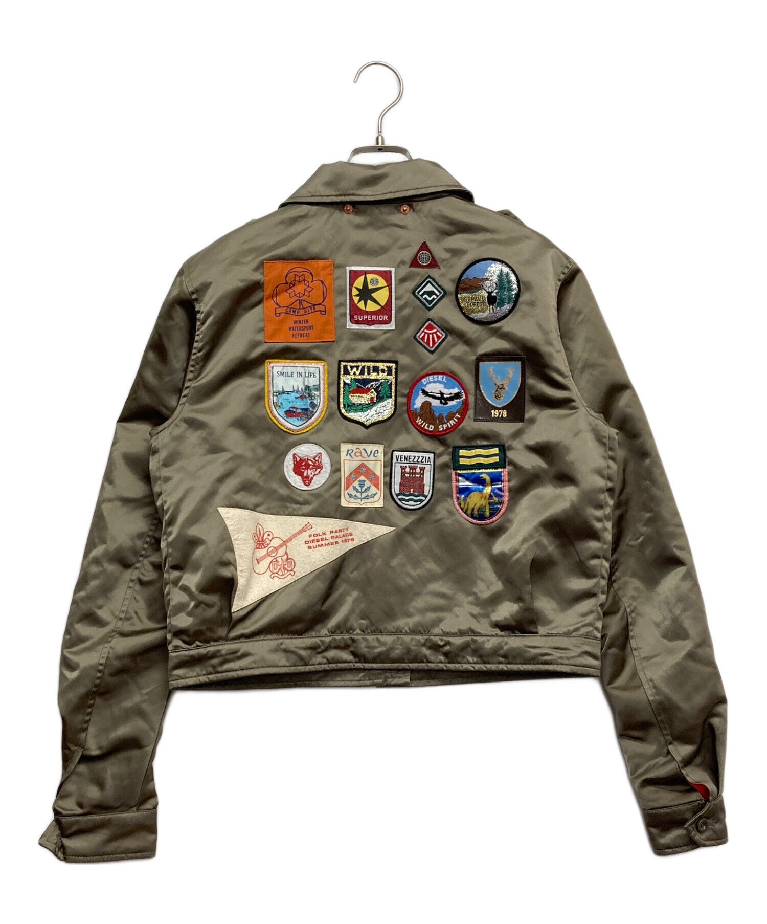 中古・古着通販】DIESEL (ディーゼル) ワッペンフライトジャケット