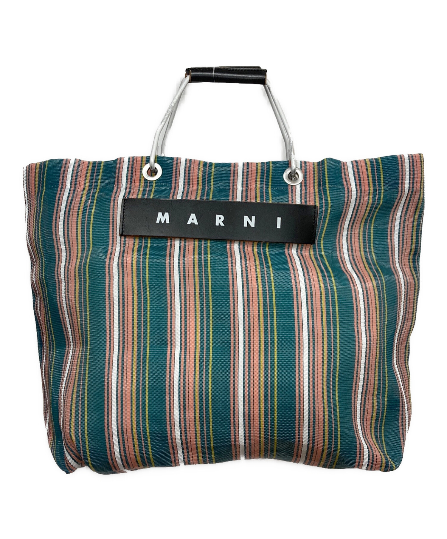 中古・古着通販】MARNI (マルニ) マーケットストライプトートバッグ