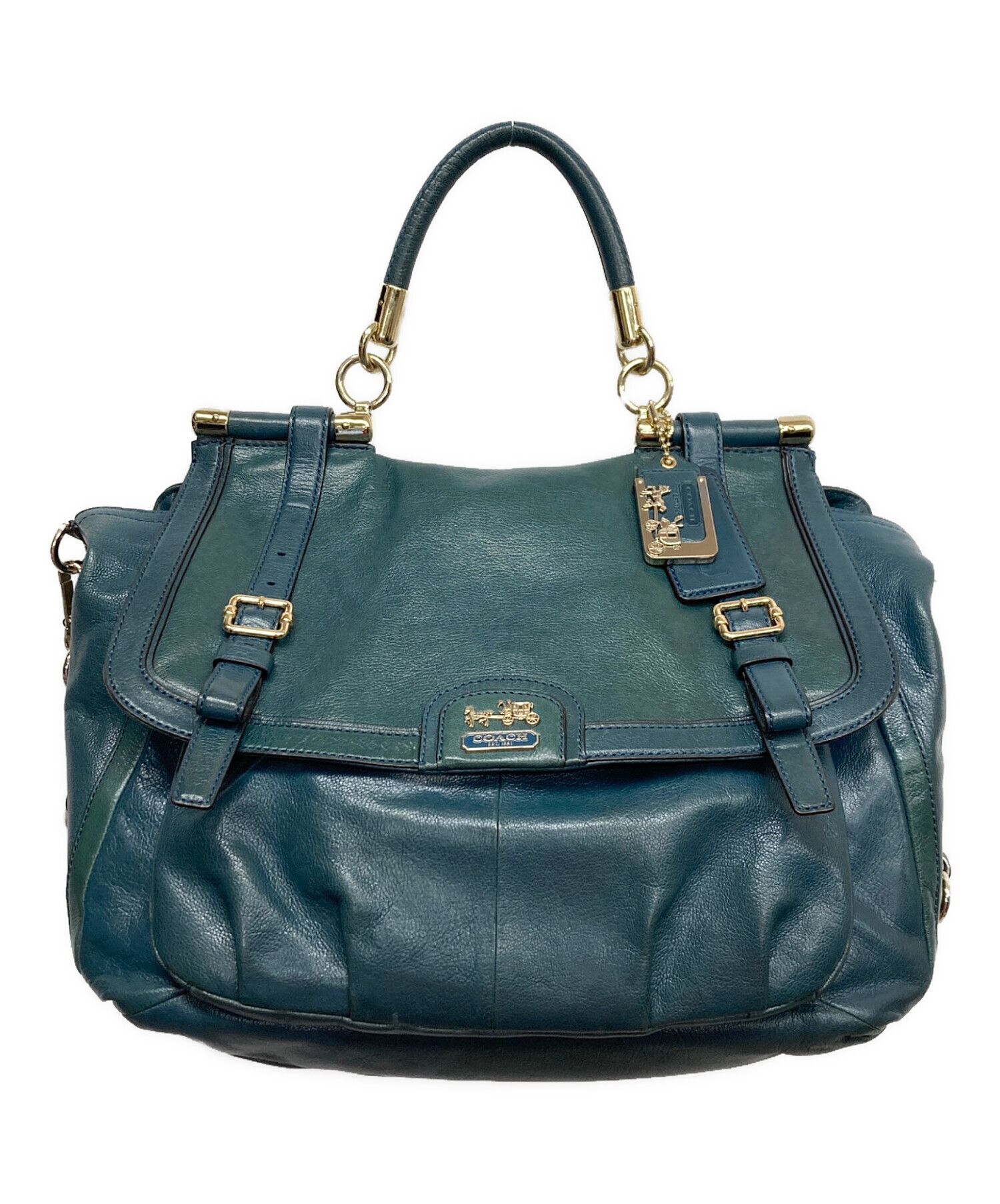 中古・古着通販】COACH (コーチ) 2WAYバッグ ブルー|ブランド・古着 中古・古着通販】COACH (コーチ) 2WAYバッグ ブルー|ブランド・古着