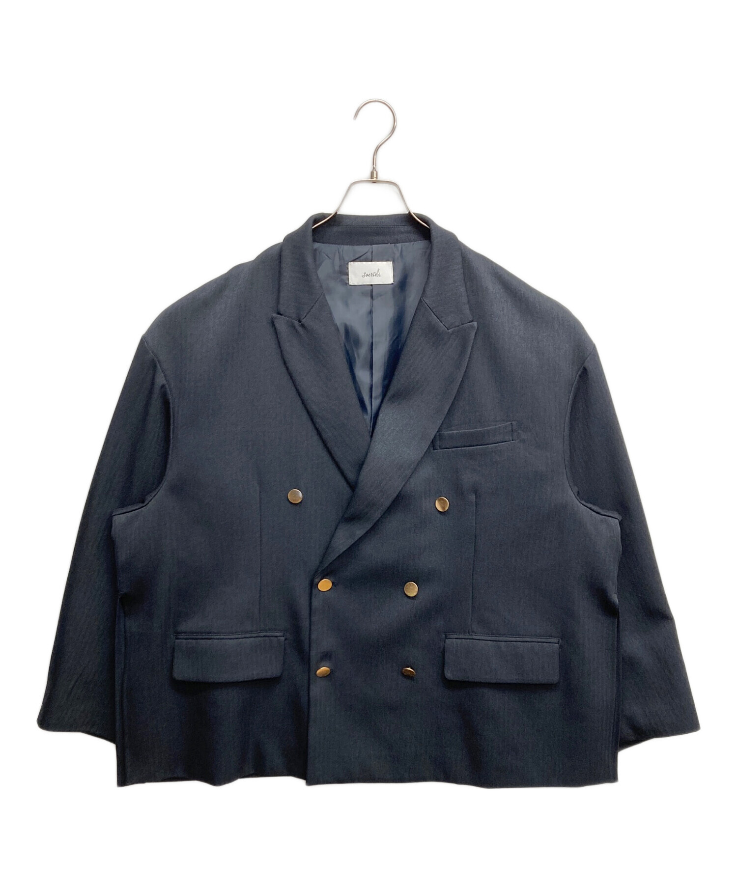soerte Oversize 6B assort blazer ネイビー　古着 中古・古着通販】soerte (ソエルテ) Oversize 6B assort blazer