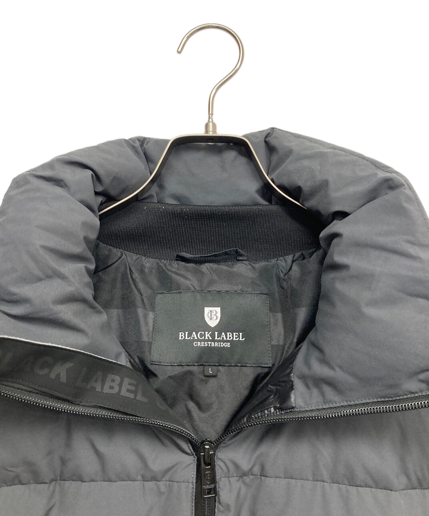 新品未使用　KHIRISJOY グレー フード付き ダウンベスト　サイズ2 中古・古着通販】BLACK LABEL CRESTBRIDGE (ブラックレーベル クレスト