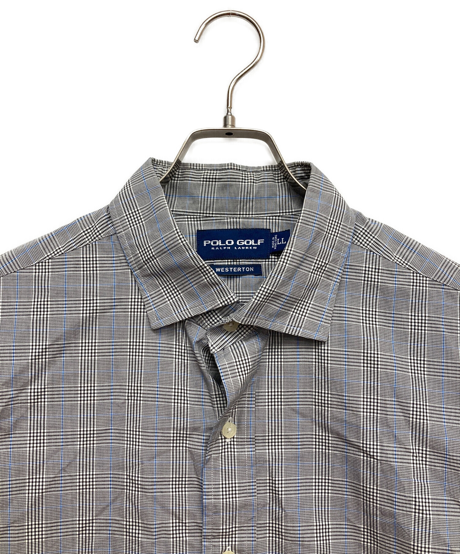 中古・古着通販】POLO GOLF (ポロ ゴルフ) チェックシャツ グレー