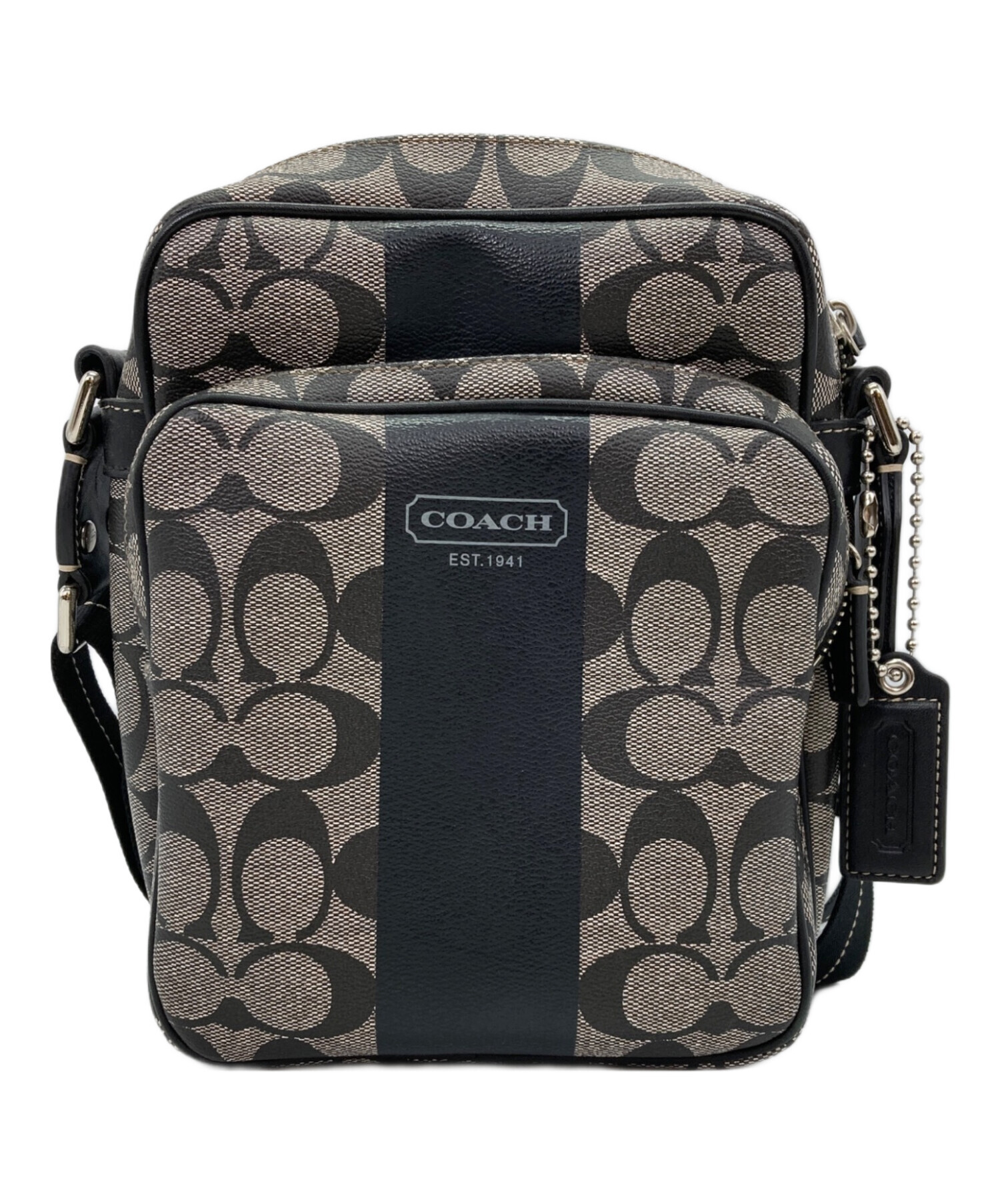 【ジャンク】COACH ショルダーバック 中古・古着通販】COACH (コーチ) シグネチャーショルダーバッグ