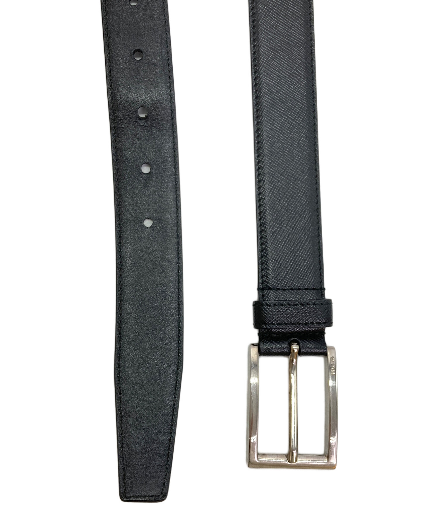 中古・古着通販】PRADA (プラダ) レザーベルト ブラック｜ブランド