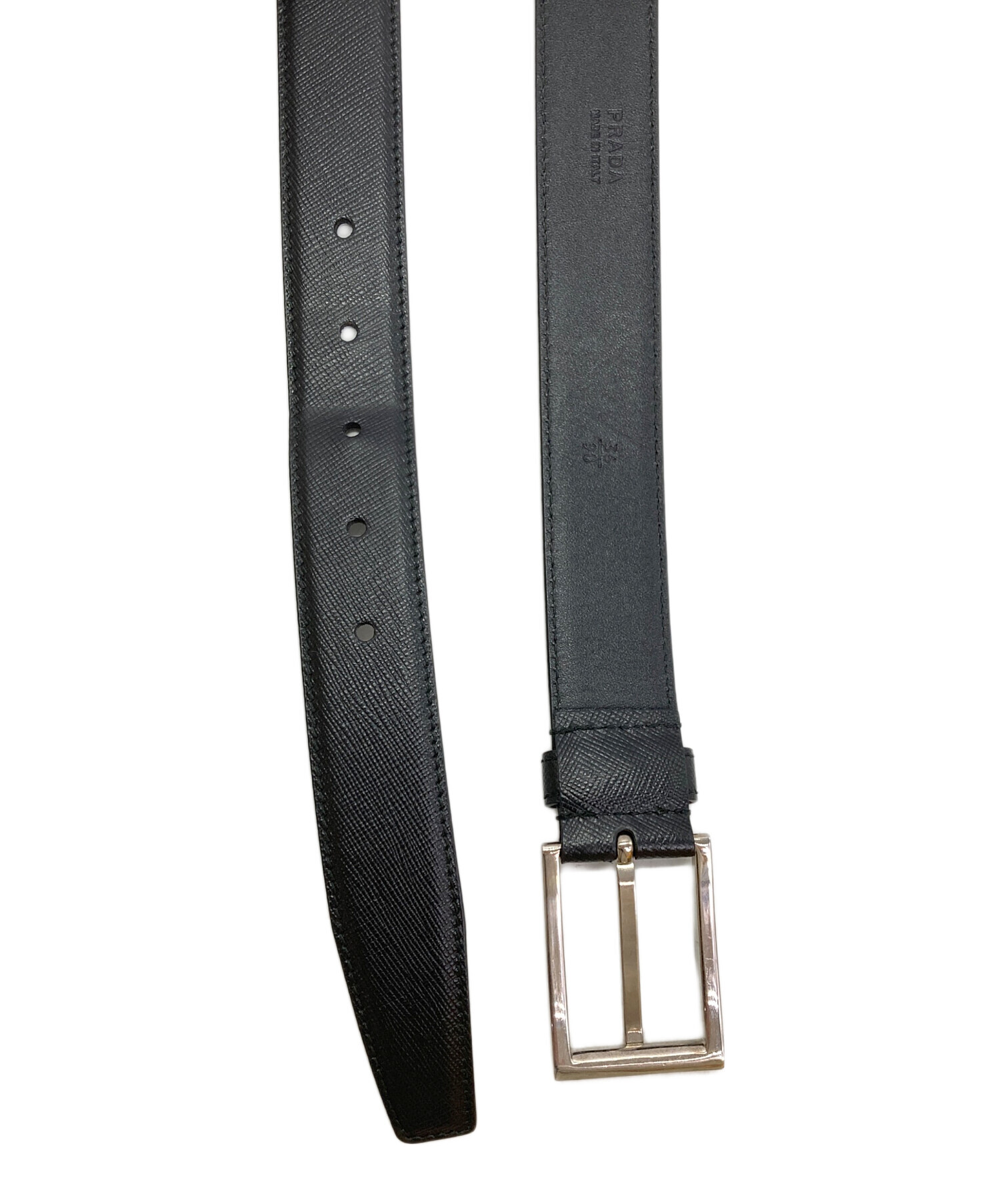 【新品未使用】PRADA プラダ　ベルト　ブラック PRADA（プラダ） ベルト メンズ ブラック 2CC534053F0002 : s-select