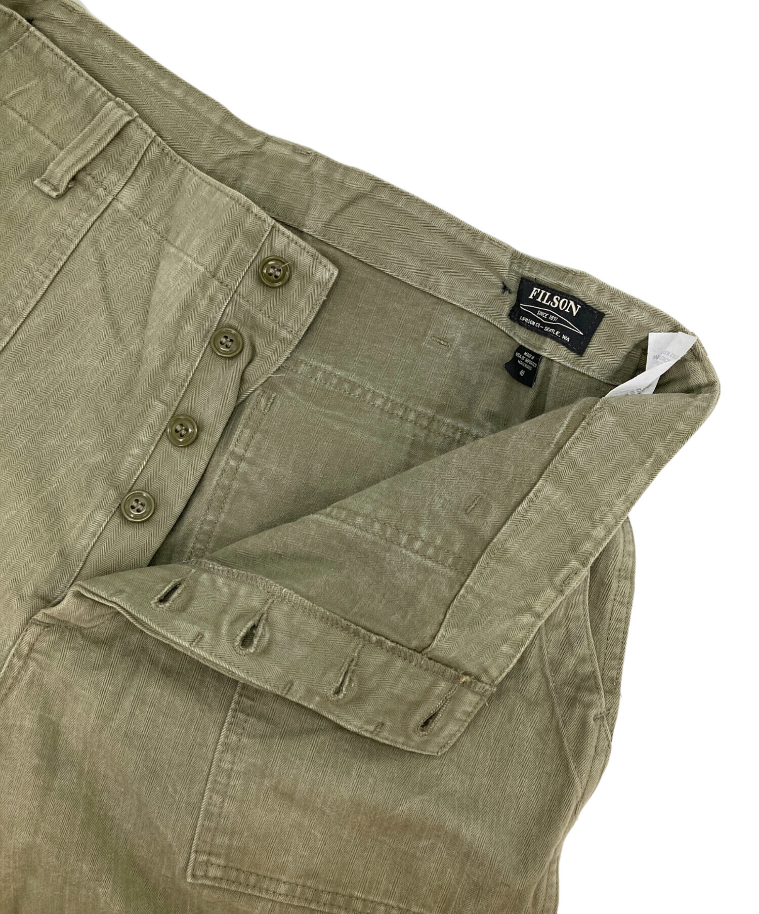 中古・古着通販】FILSON (フィルソン) ヘリンボーンベイカーパンツ