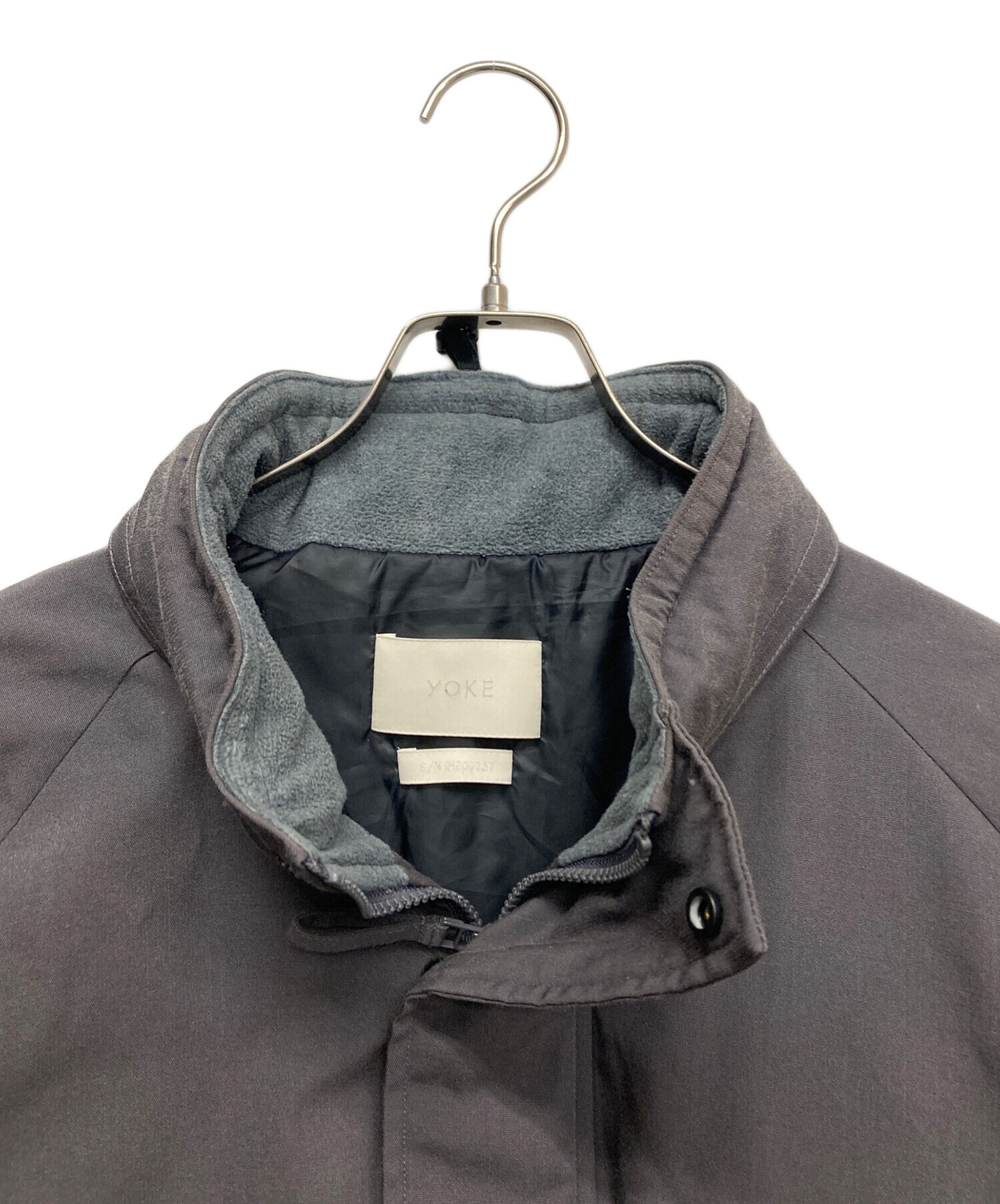 中古・古着通販】YOKE (ヨーク) MILITARY PADDED JACKET グレー サイズ