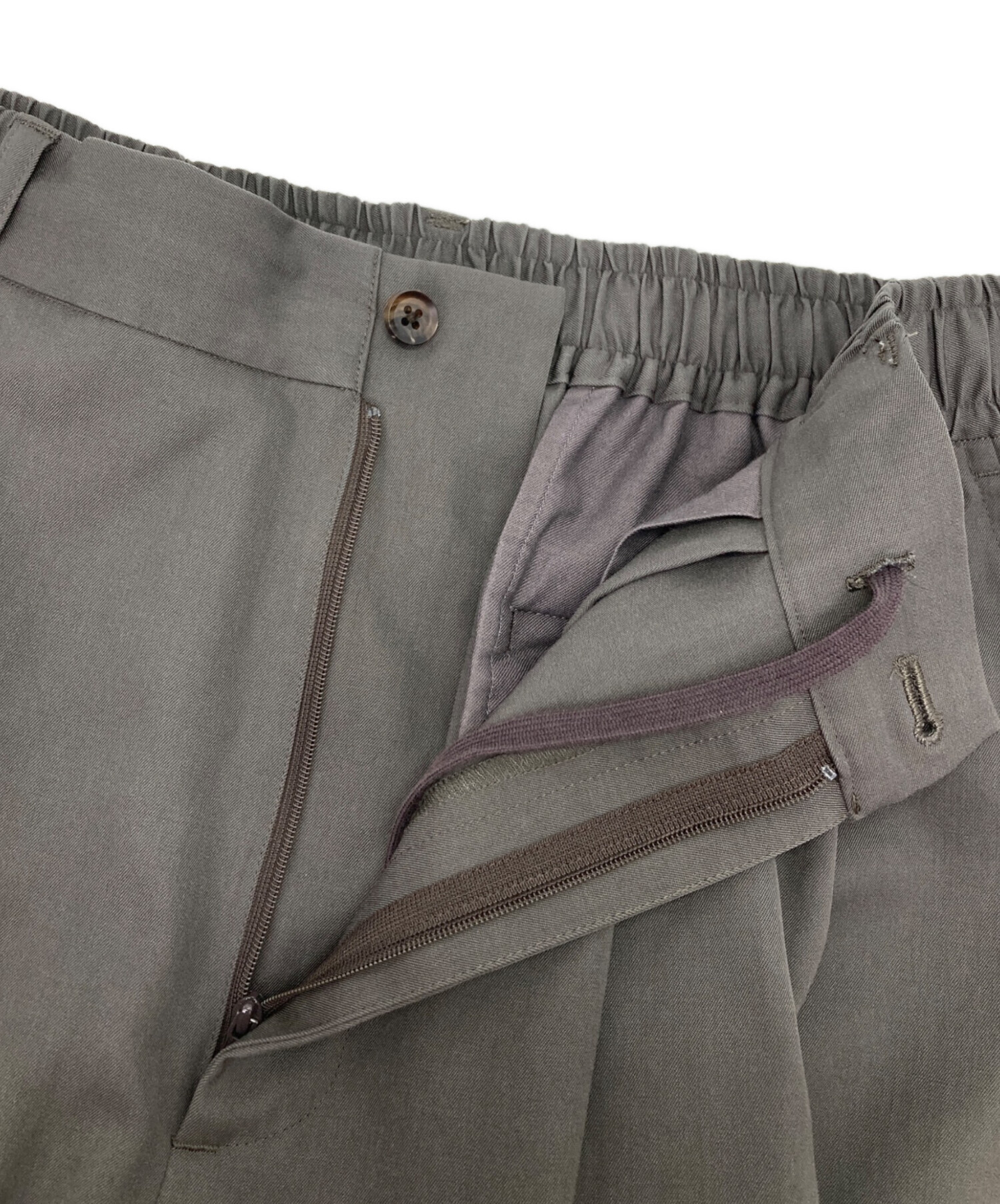 中古・古着通販】stein (シュタイン) WIDE EASY SHORT TROUSERS グレー