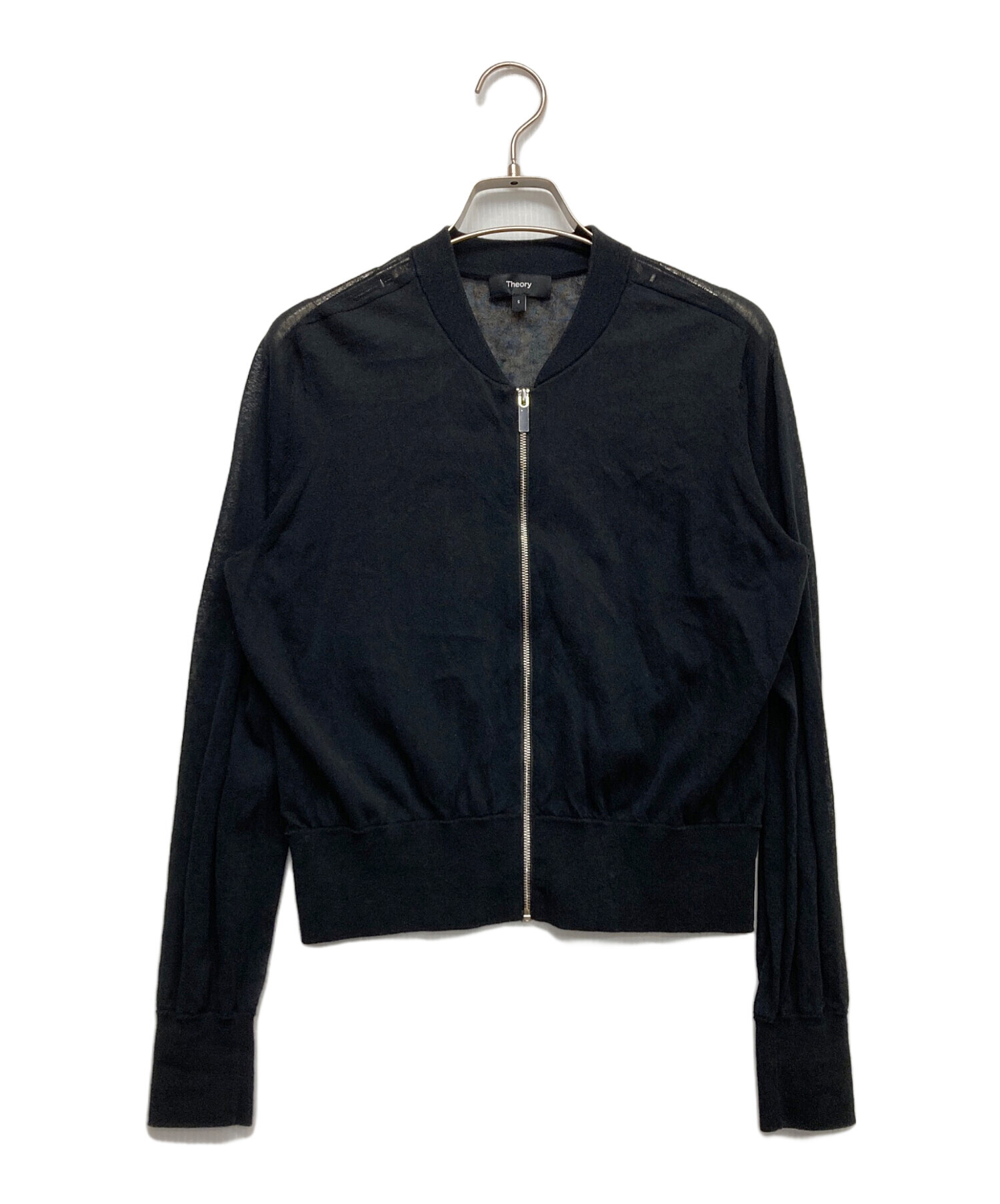✨未使用✨Theory セオリー現行 CLEAN BOMBER 黒　S 中古・古着通販】theory (セオリー) AIRY COTTON SHEER BOMBER