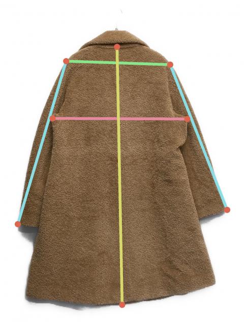 Almarosafur アルマローザファー ベスト 40(M位) 茶 【古着】【中古】 中古・古着通販】MaxMara (マックスマーラ) アルパカウールコート