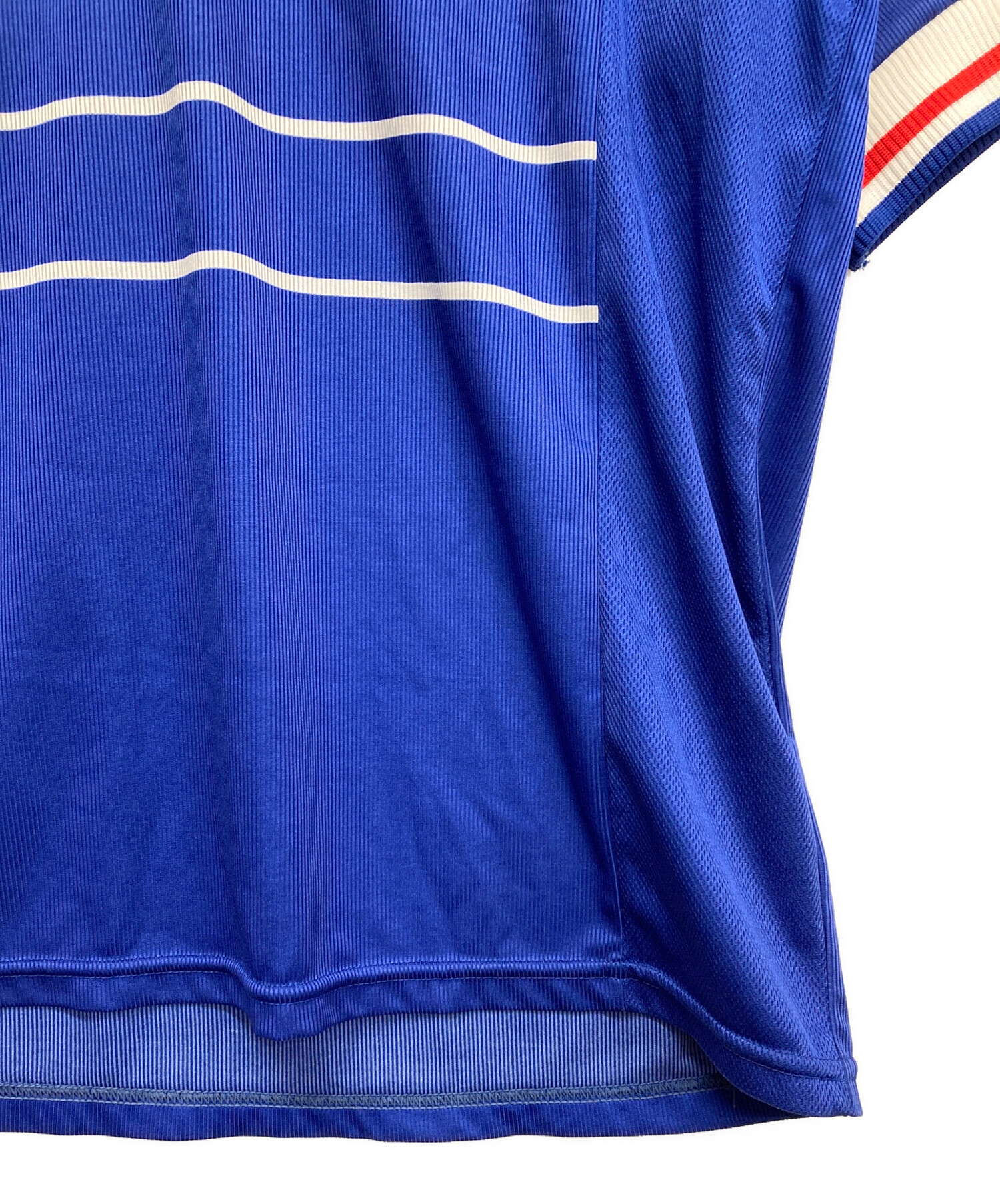 中古・古着通販】adidas (アディダス) ゲームシャツ ブルー サイズ:O
