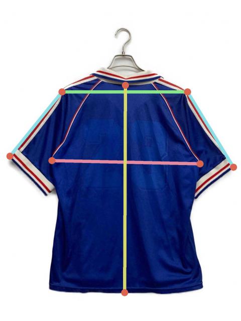 中古・古着通販】adidas (アディダス) ゲームシャツ ブルー サイズ:O