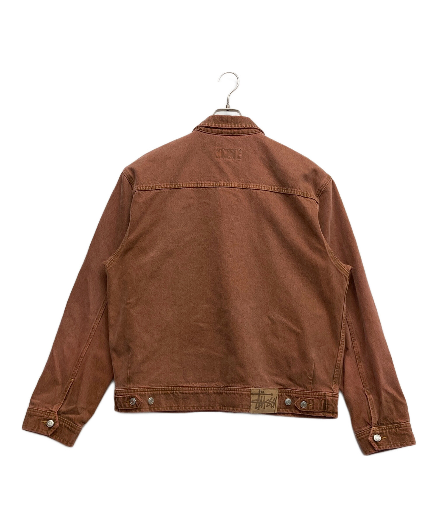 中古・古着通販】stussy (ステューシー) Denim Zip Work Jacket レッド