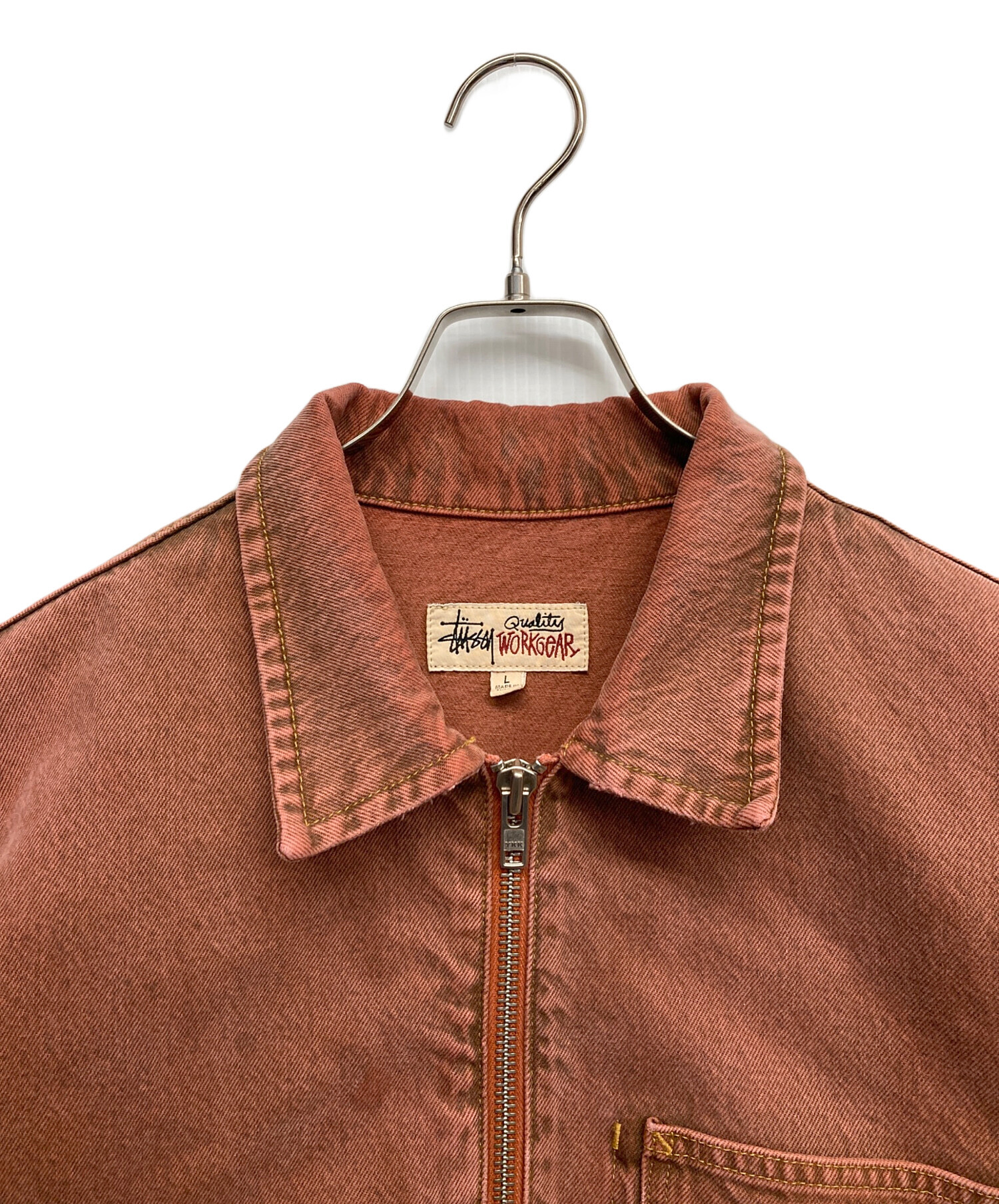 4982さん専用 中古・古着通販】stussy (ステューシー) Denim Zip Work Jacket