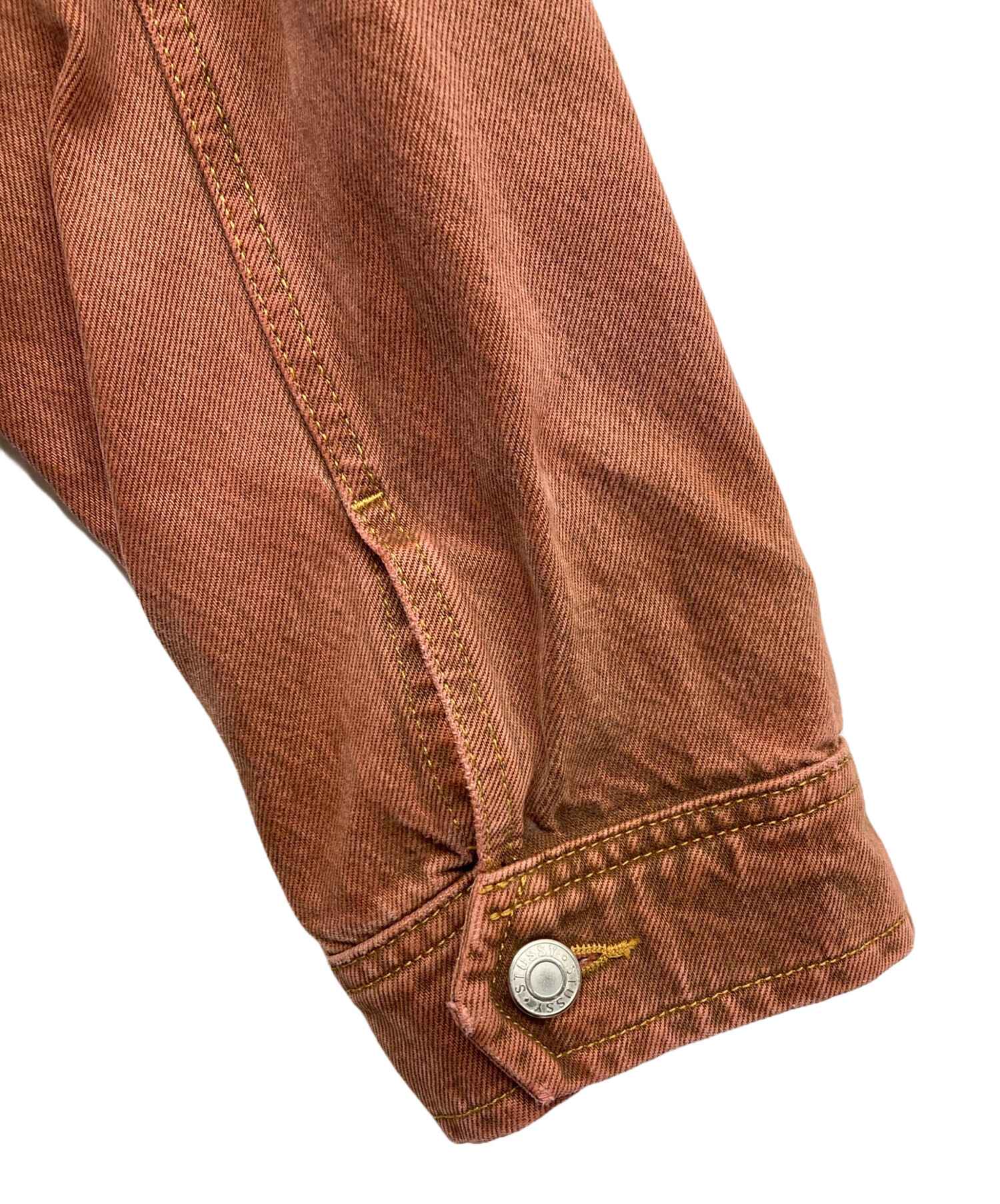 中古・古着通販】stussy (ステューシー) Denim Zip Work Jacket レッド