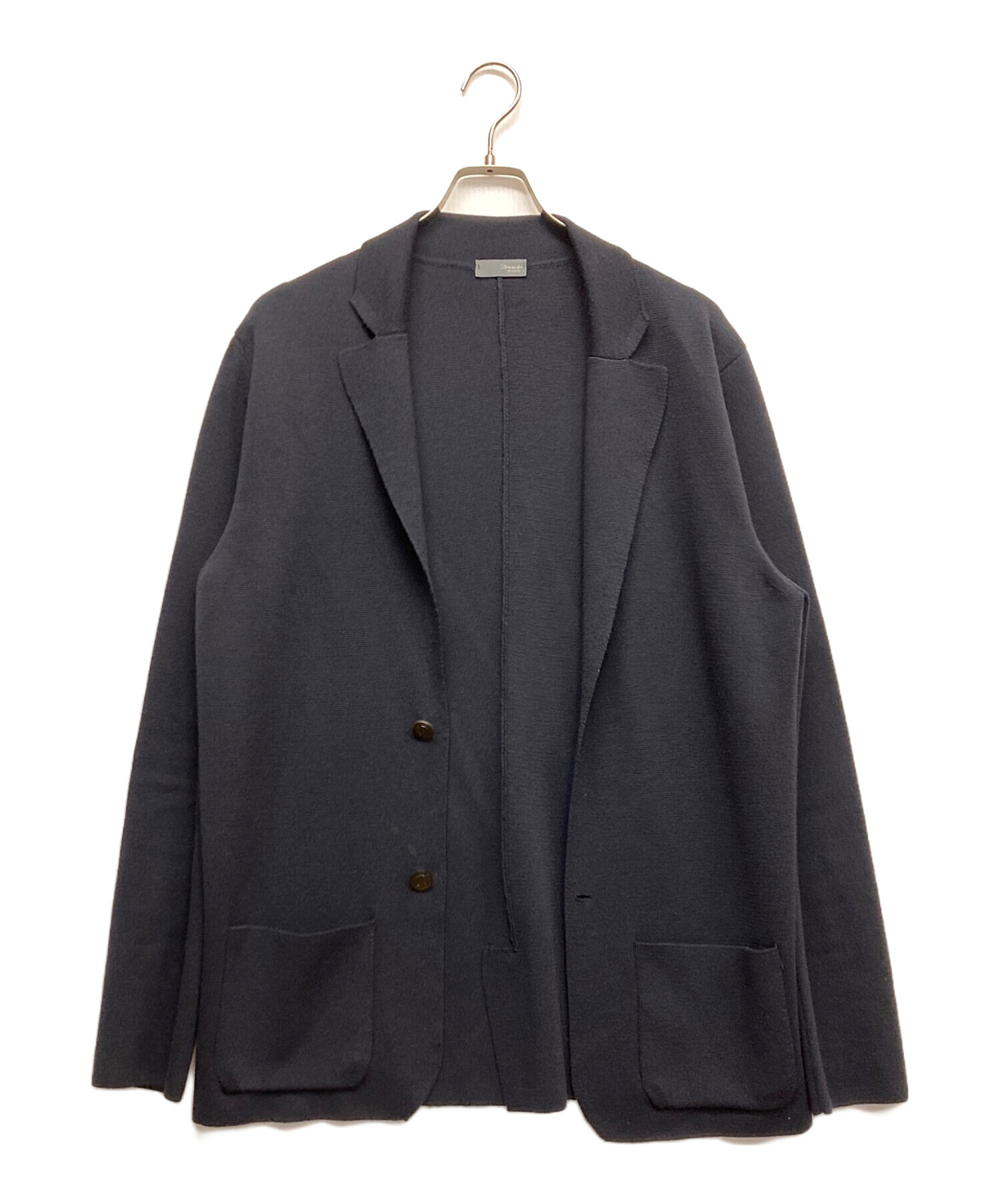 中古・古着通販】Drumohr (ドルモア) ニットジャケット ネイビー 