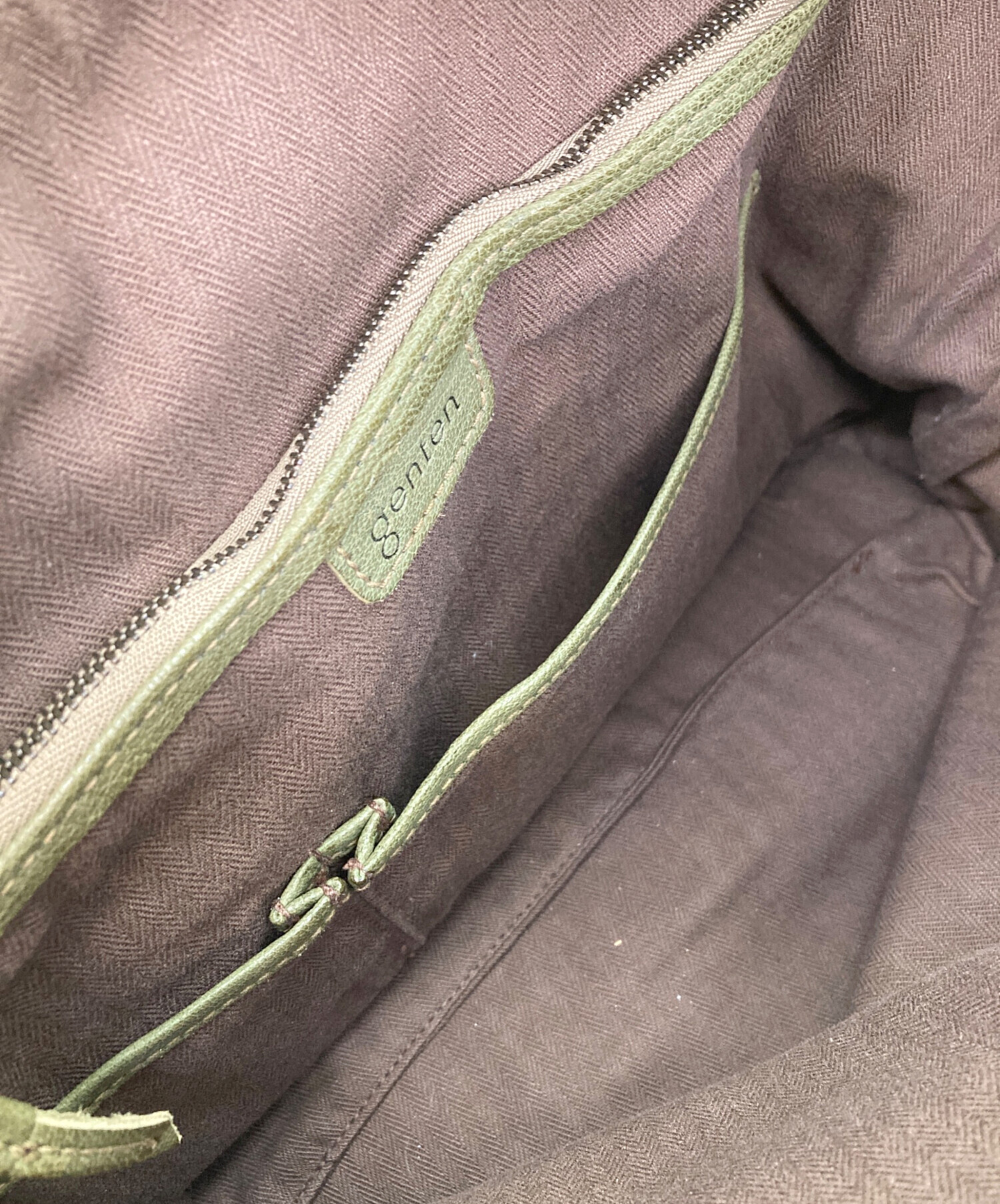 中古・古着通販】genten (ゲンテン) レザーワンショルダーバッグ
