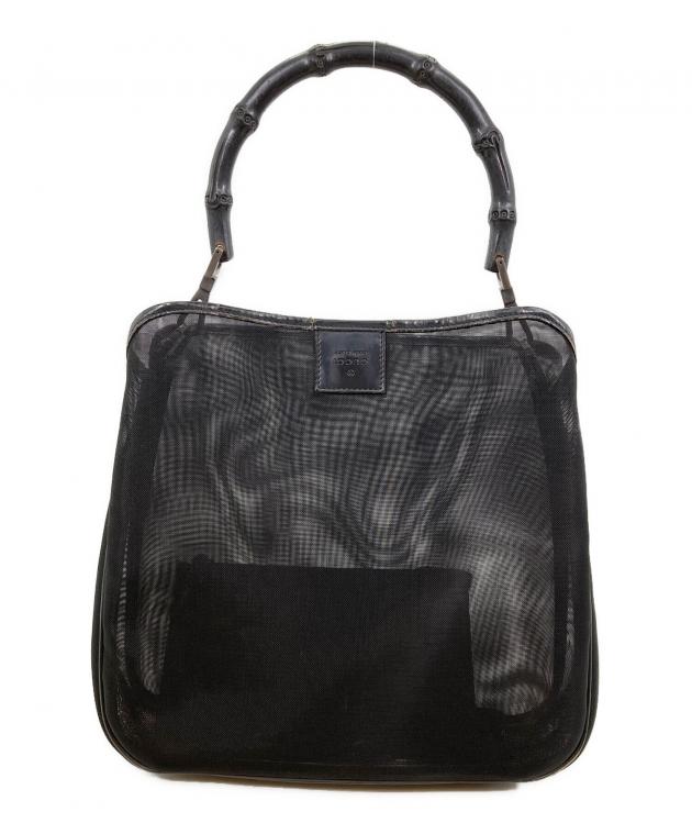 GUCCI グッチ バンブー メッシュ ショルダー バッグ 中古・古着通販】GUCCI (グッチ) バンブー メッシュ ハンドバッグ