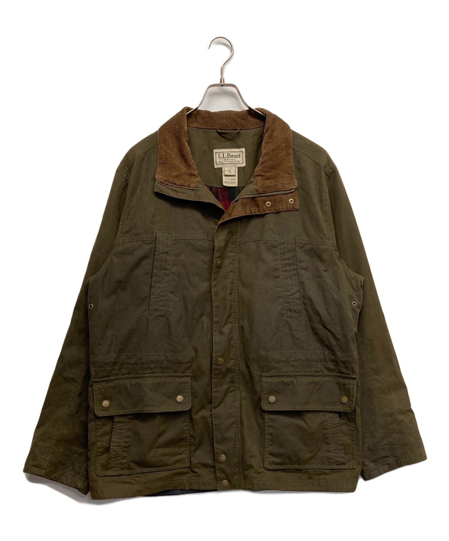エルエルビ～ンL.L.Bean ワックスコットン オイルドジャケット /メンズL 中古・古着通販】L.L.Bean (エルエルビーン) ワックスコットンオイルド