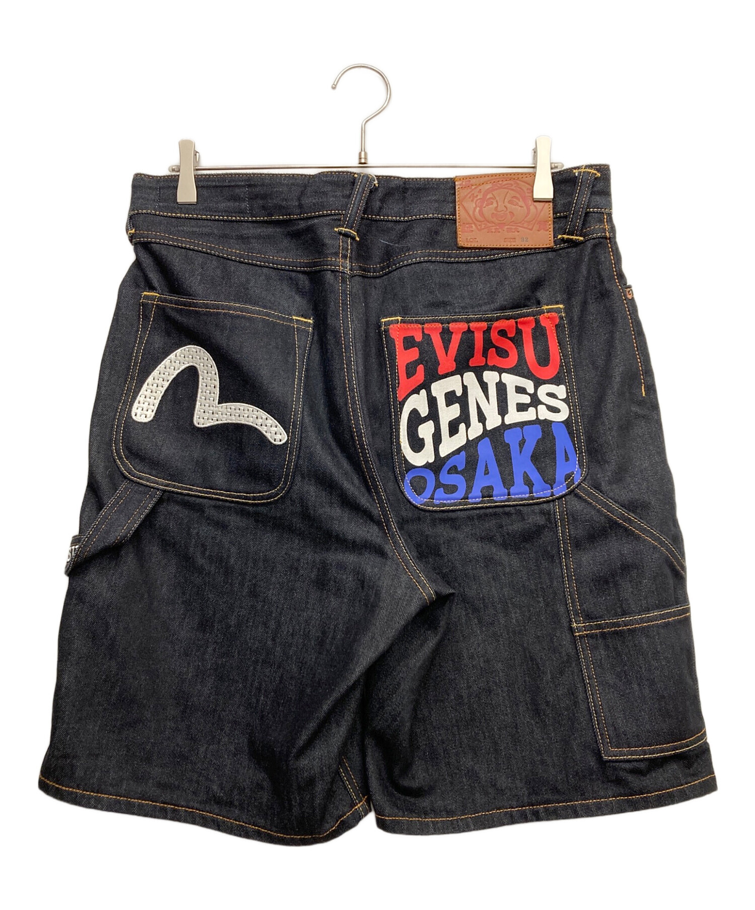 EVISU/エヴィス デニム ウエストポーチ ボディバッグ カモメプリント EVISU エヴィス ポーチ 小物 赤耳 セルビッチ デニム インディゴ NANO