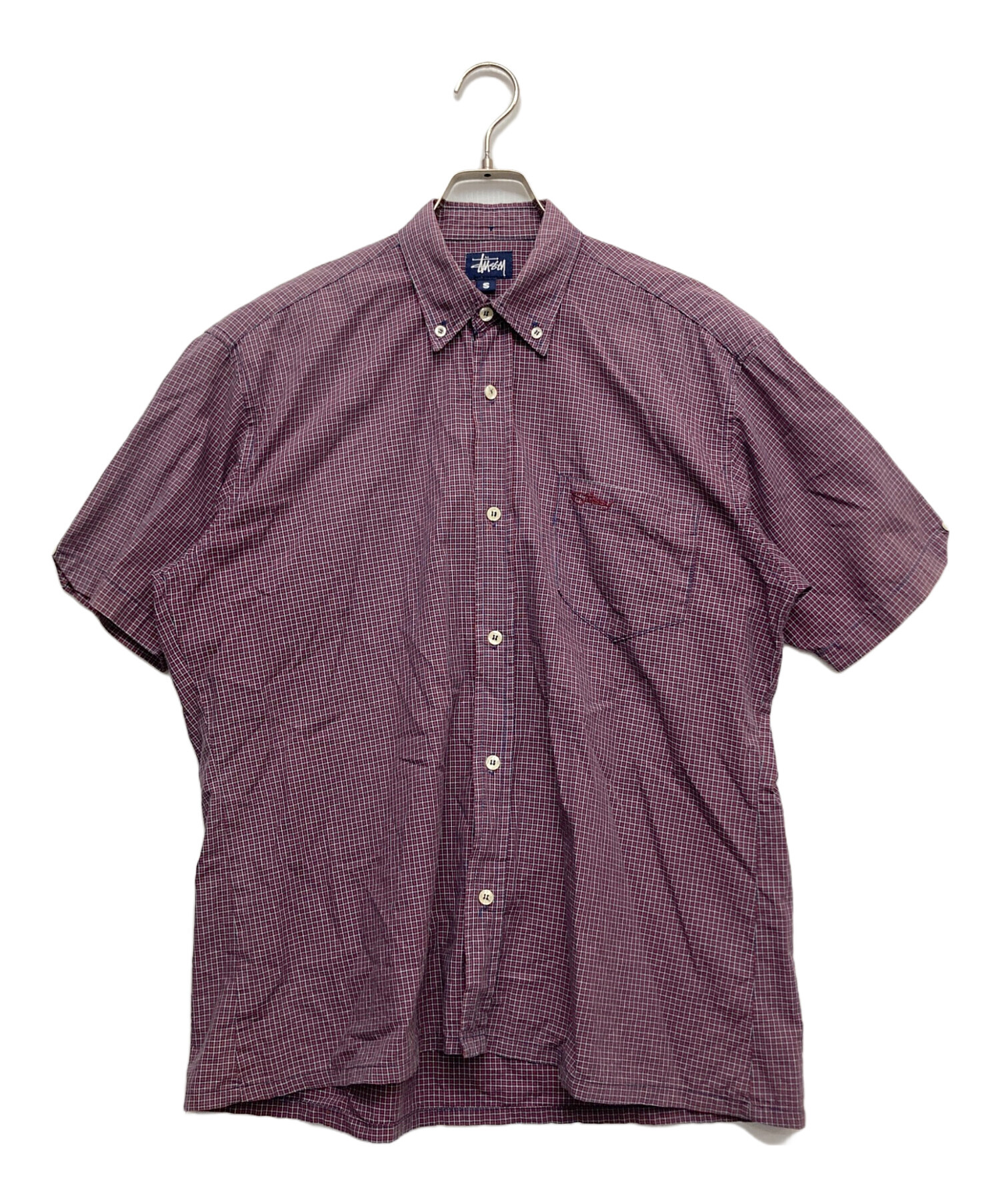 中古・古着通販】OLD STUSSY (オールドステューシー) S/Sチェック 