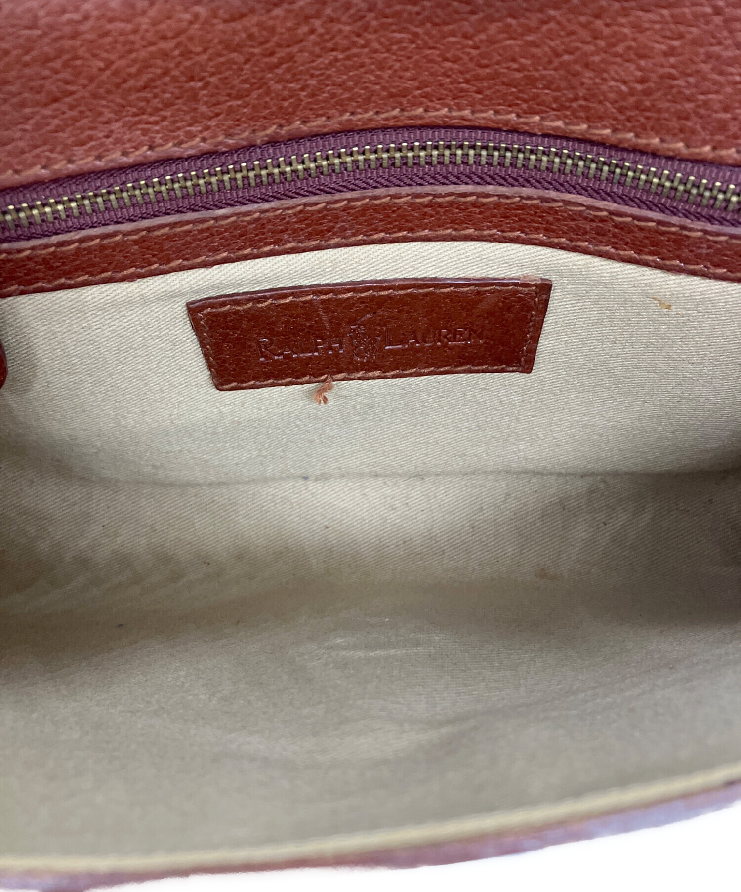 中古・古着通販】RALPH LAUREN (ラルフローレン) レザーショルダー