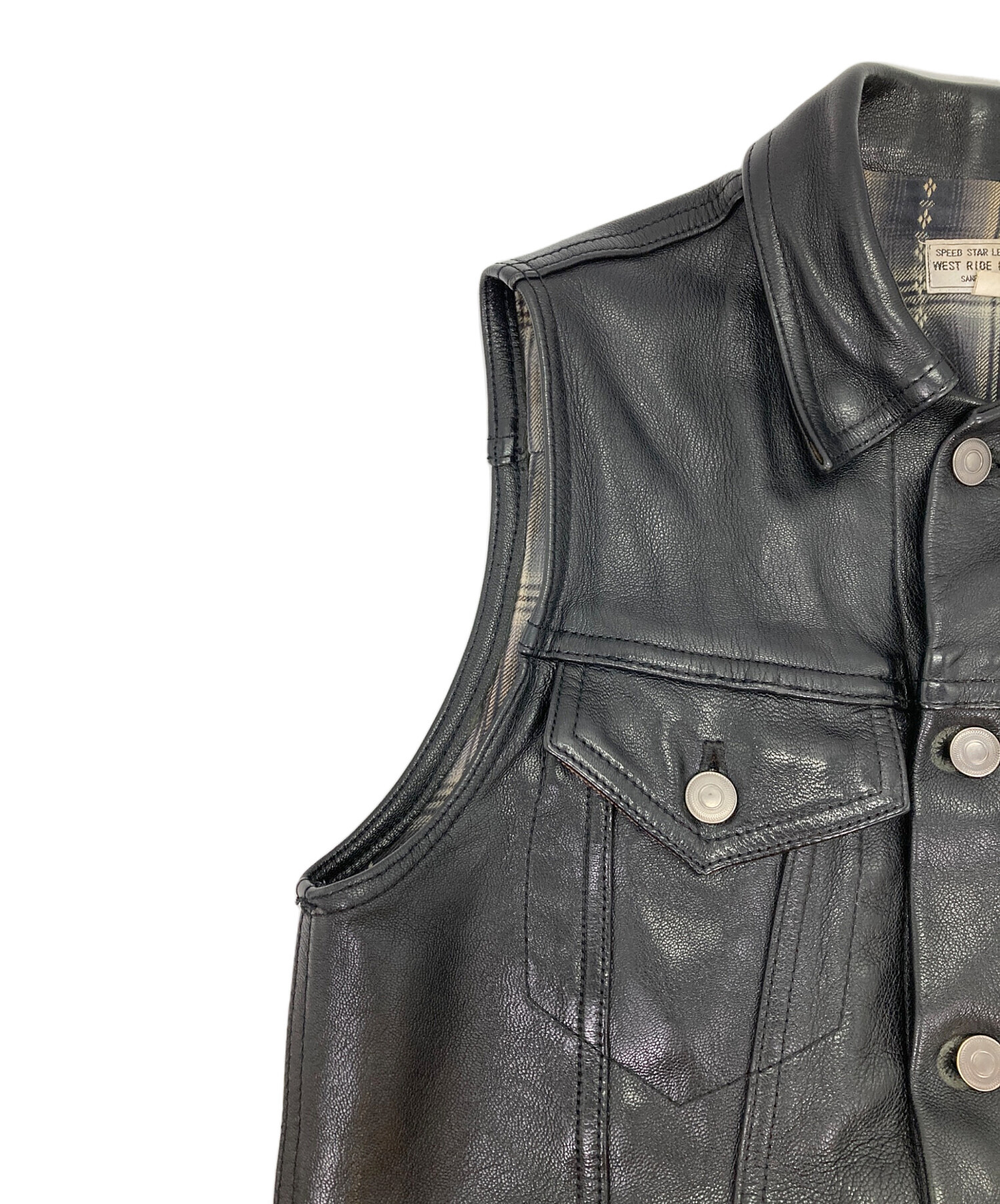 中古・古着通販】WEST RIDE (ウエストライド) ゴートスキンベスト