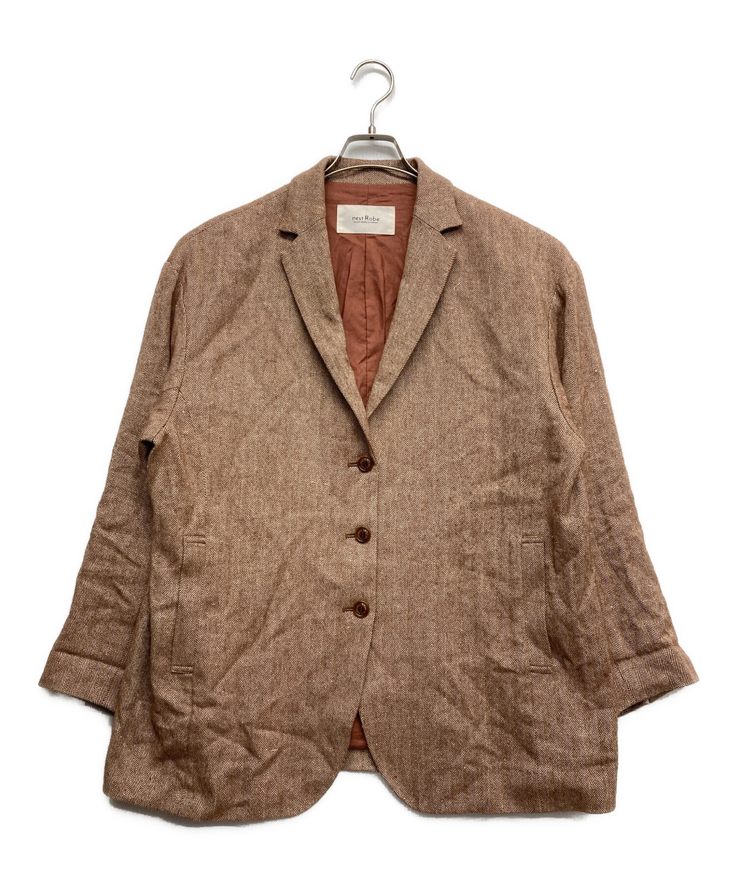 中古・古着通販】nest Robe (ネストローブ) リネンウールヘリンボーン 