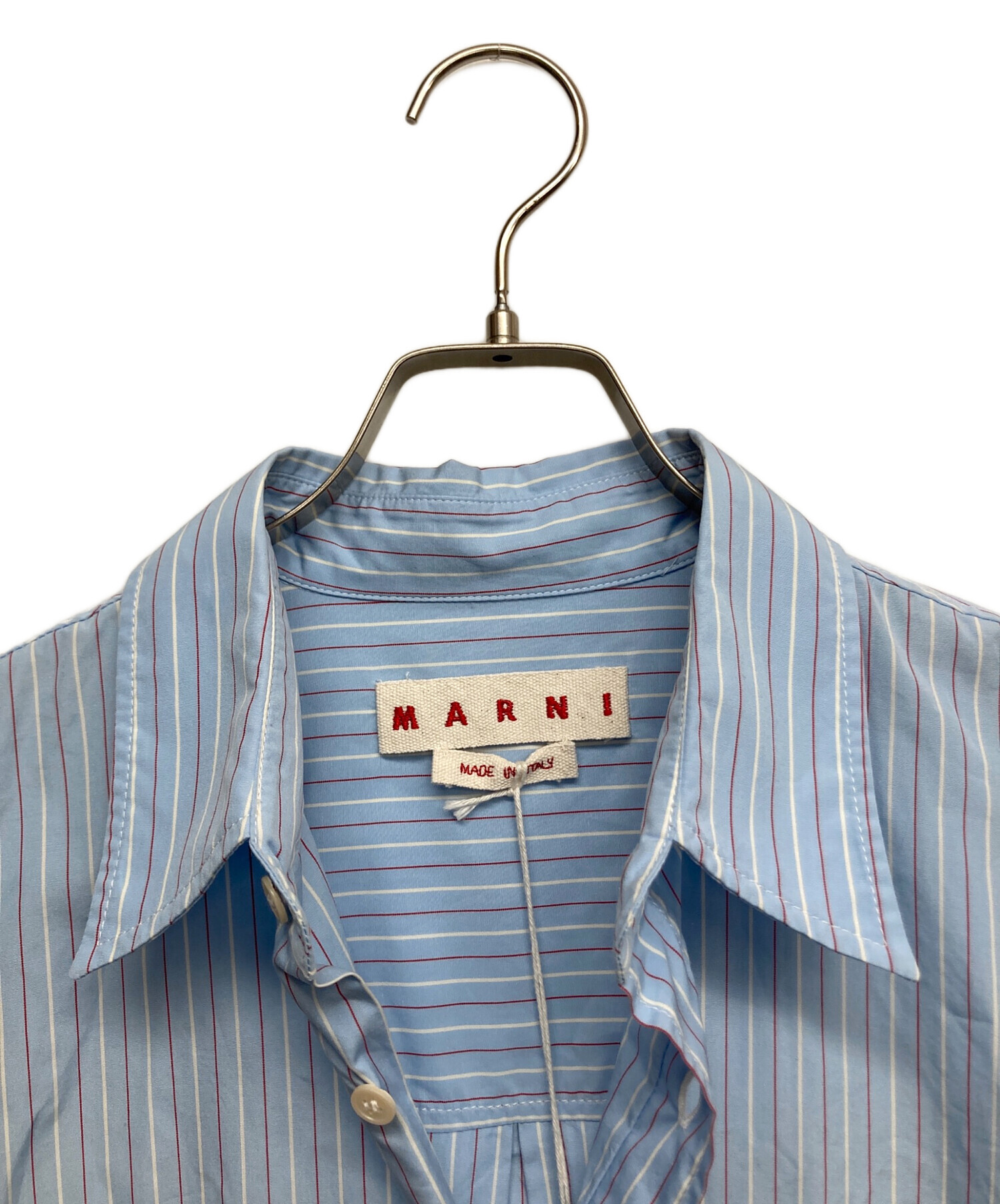 中古・古着通販】MARNI (マルニ) ストライプシャツ ブルー サイズ:46