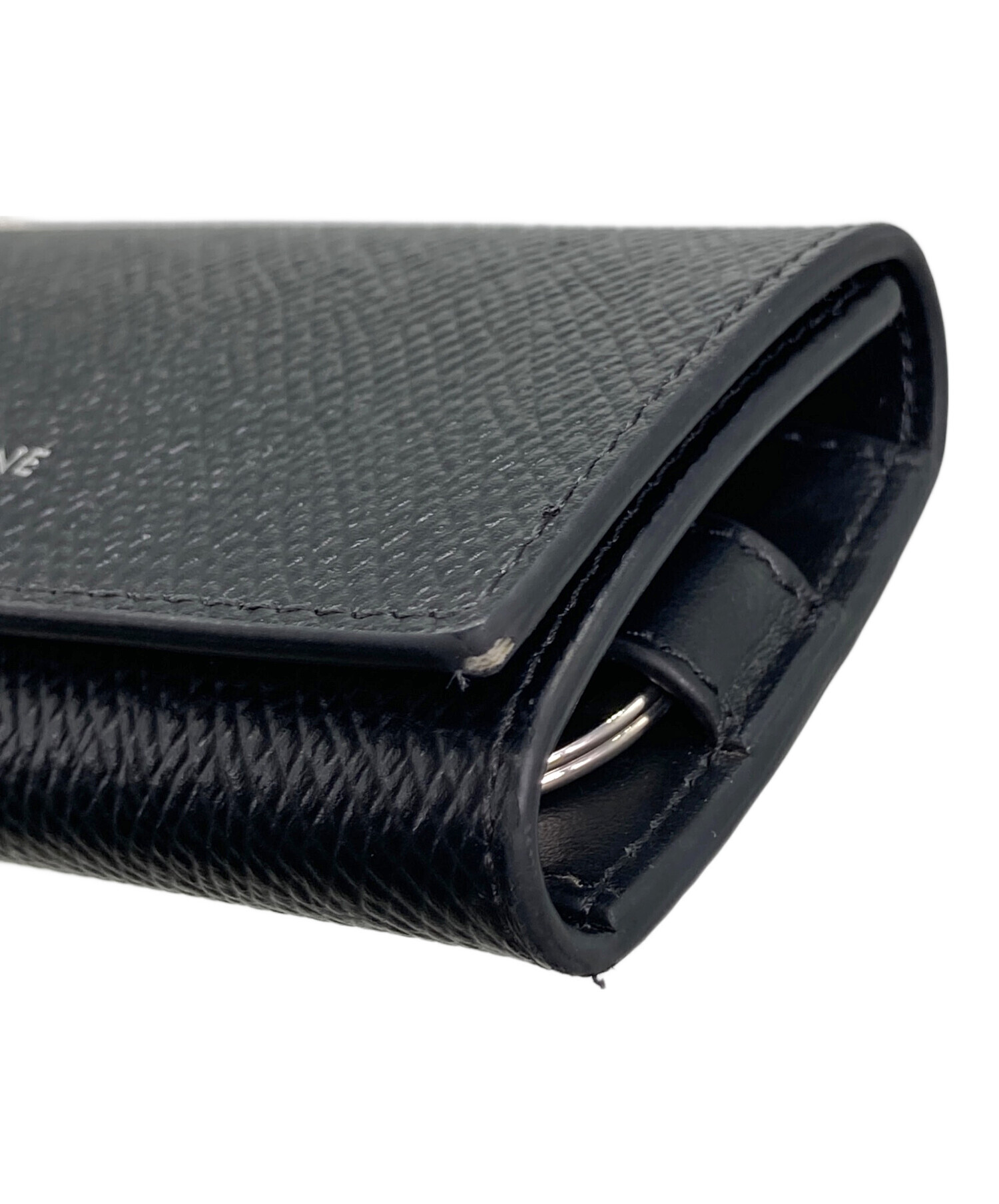 【美品】CELINE セリーヌ　キーケース　ケース　レザー　黒 中古・古着通販】CELINE (セリーヌ) キーケース ブラック｜ブランド