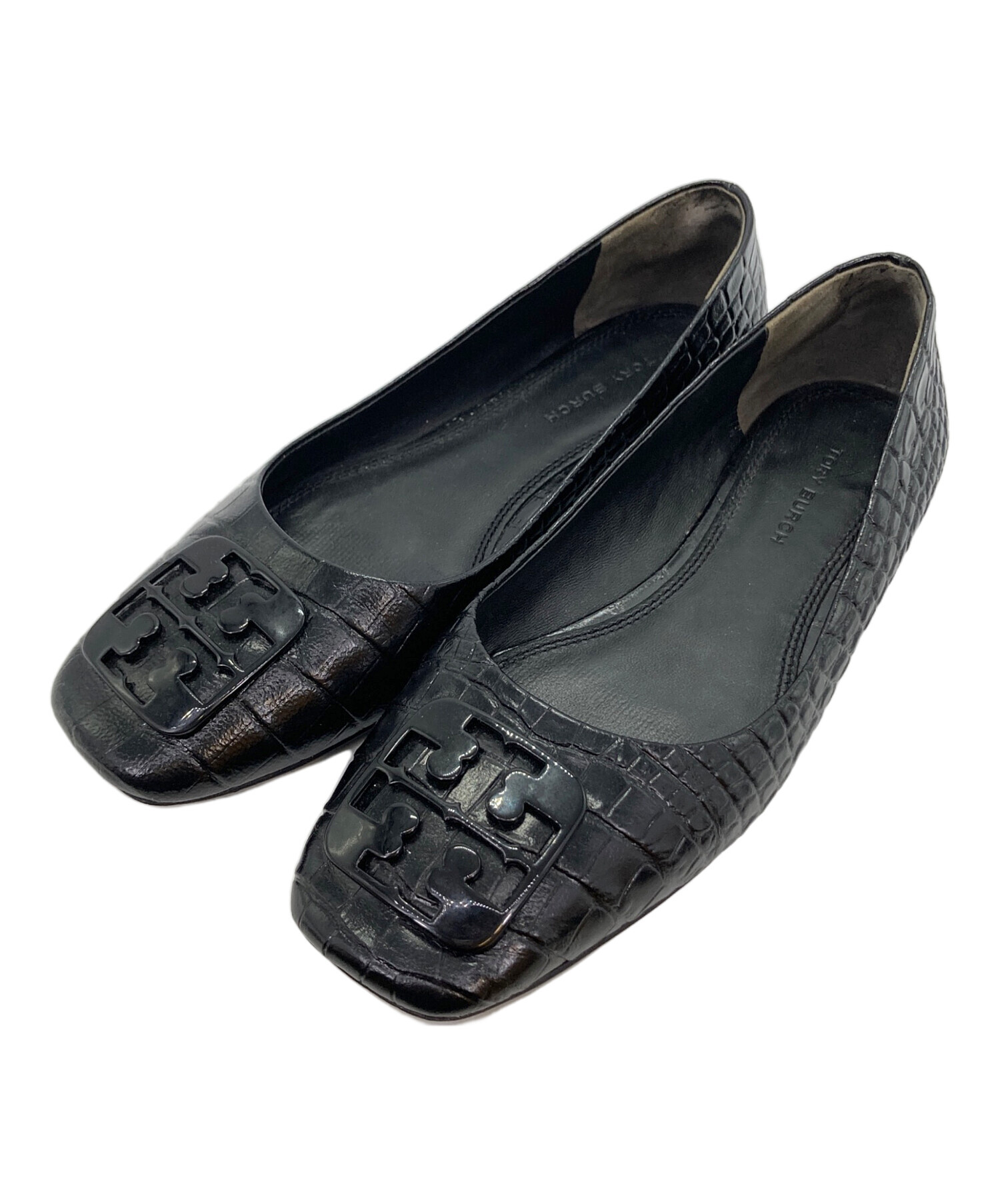 中古・古着通販】TORY BURCH (トリーバーチ) レザーパンプス ブラック