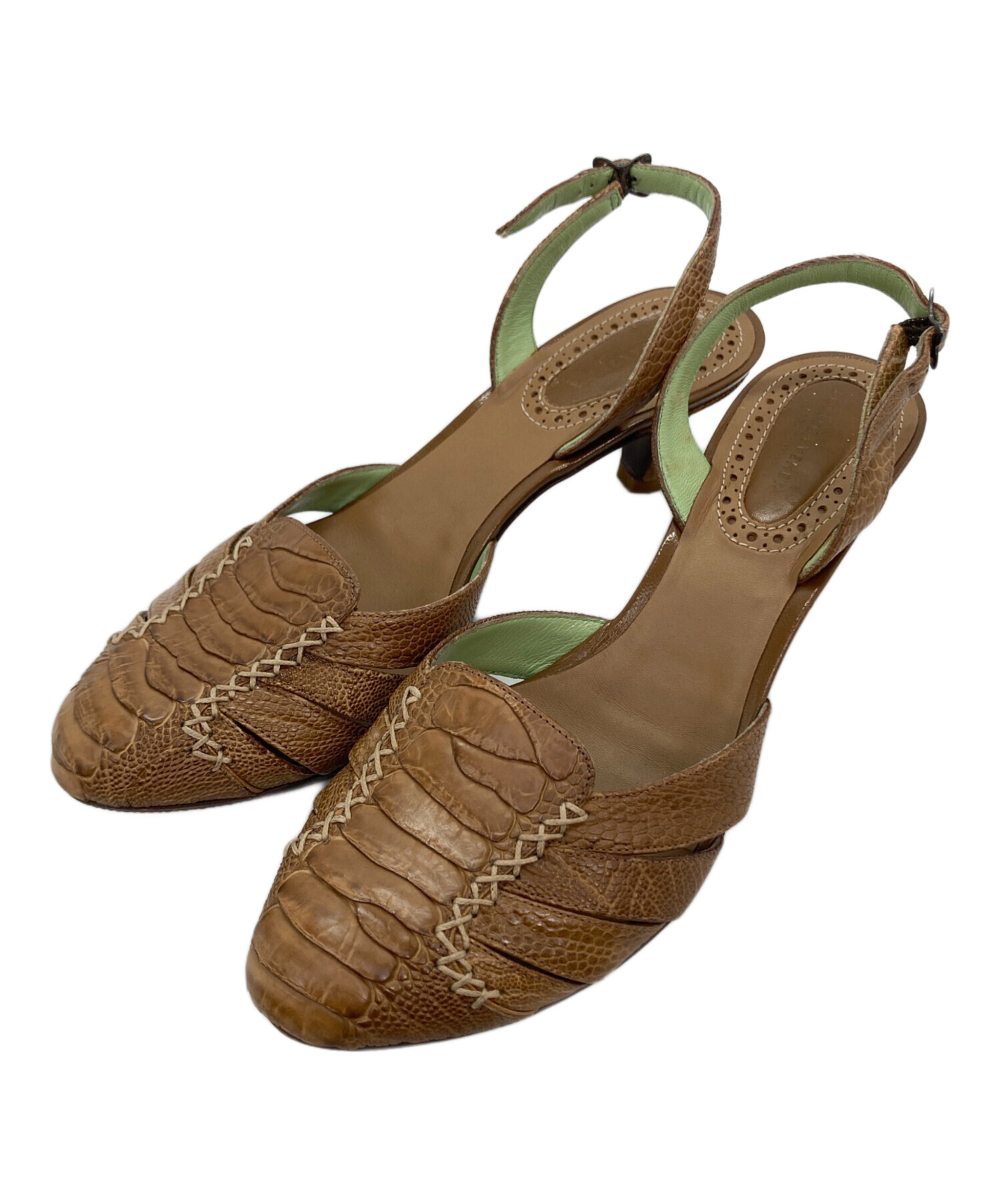 a*2様 BOTTEGA VENETA クロコ型押しサボサンダル35 中古・古着通販】BOTTEGA VENETA (ボッテガベネタ) クロコ型押し