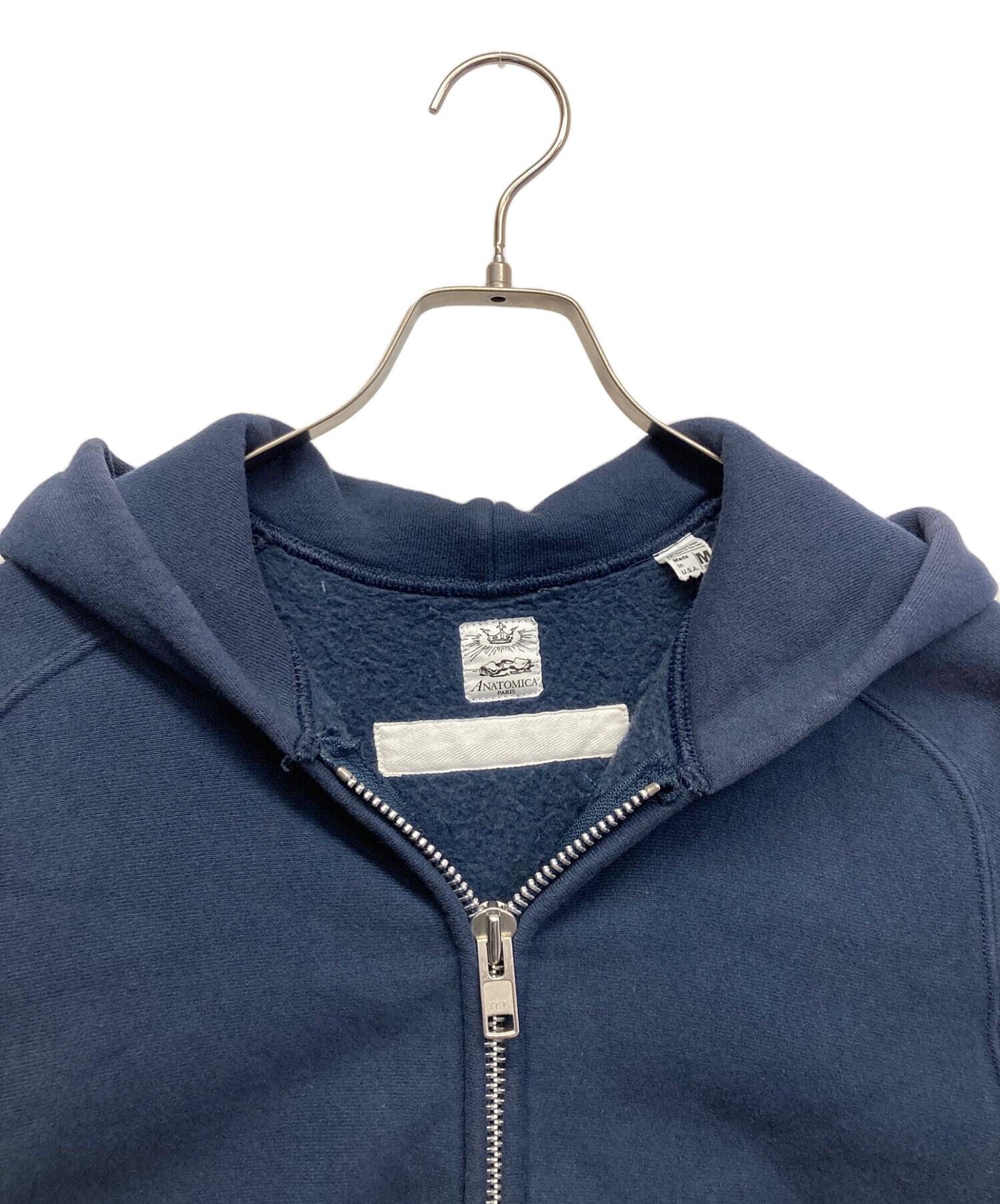 中古・古着通販】ANATOMICA (アナトミカ) ジップパーカー ネイビー