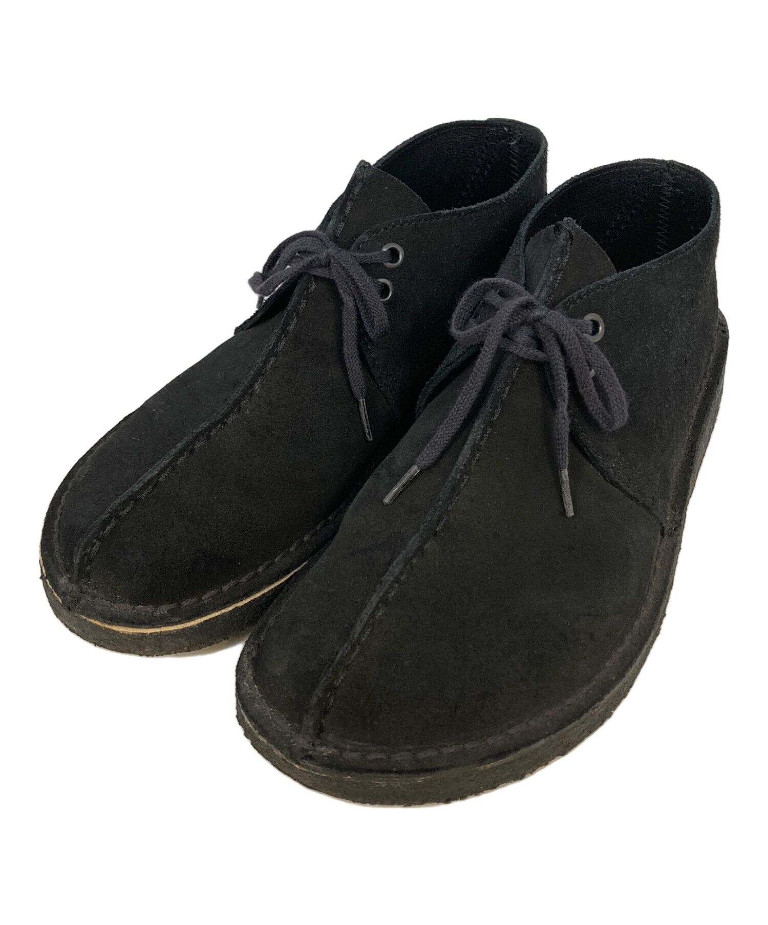 中古・古着通販】CLARKS (クラークス) レザーシューズ ブラック サイズ