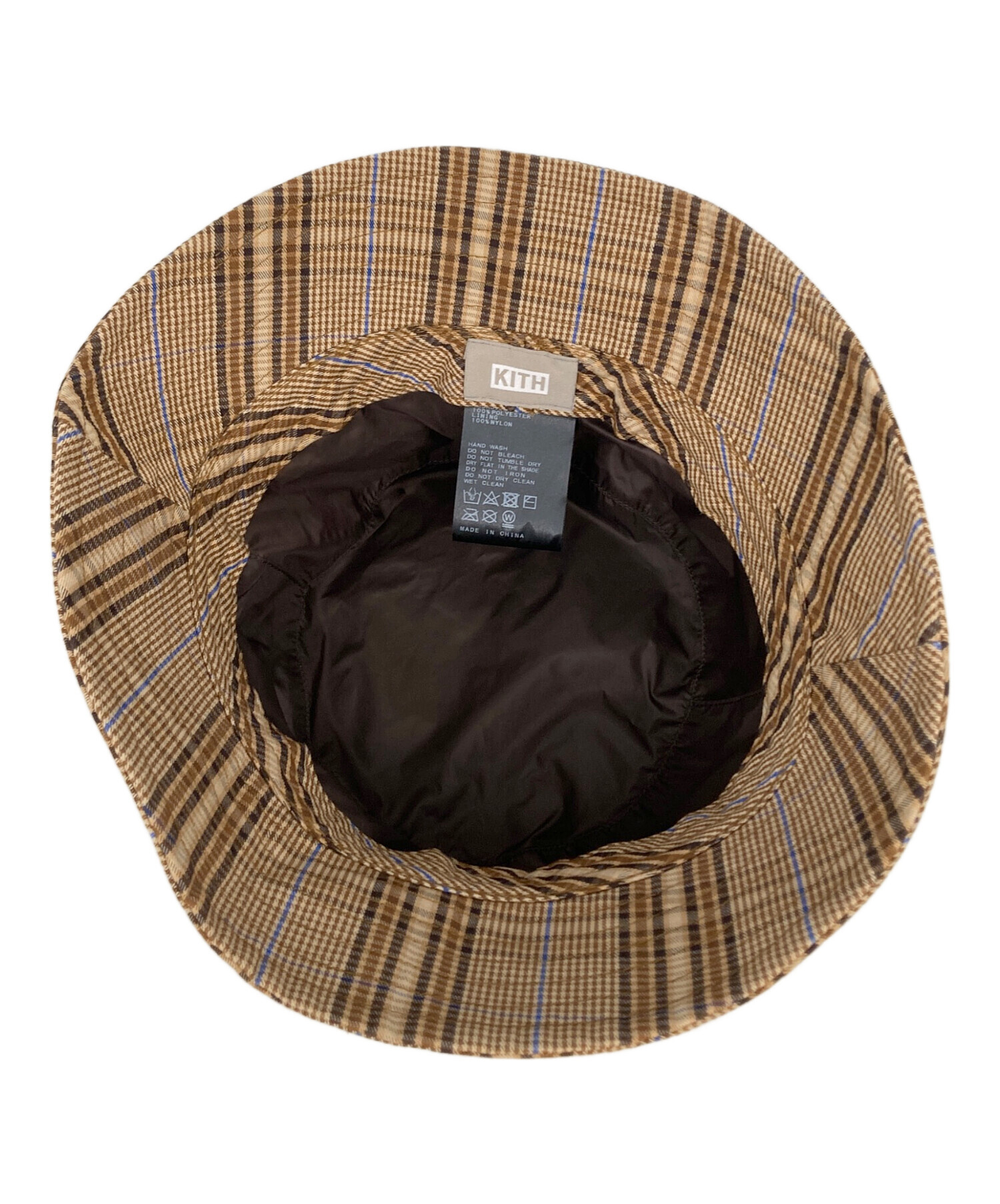 KITH ソウル　バケットハット　ロゴ入り　新品未使用 中古・古着通販】KITH (キス) PLUID BUCKET HAT ブルー×ベージュ